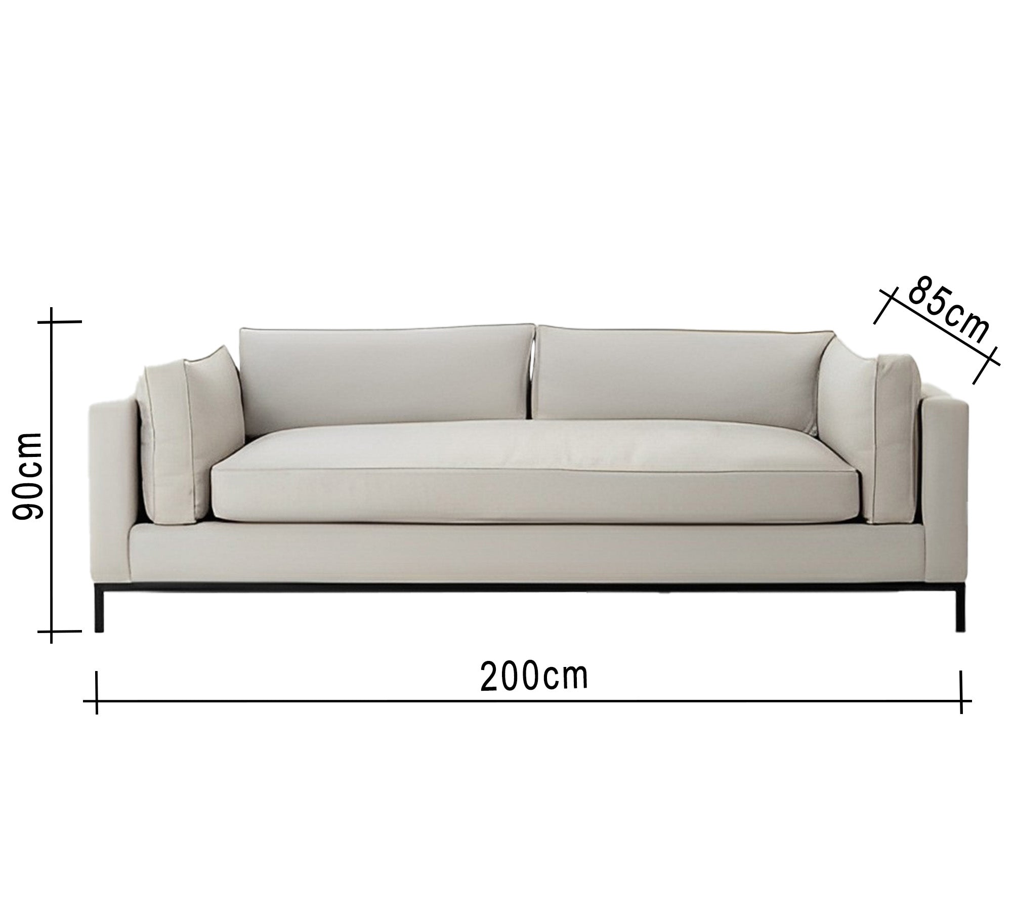 Elegant white sofa - Vitrine Furniture - Living room Sofas