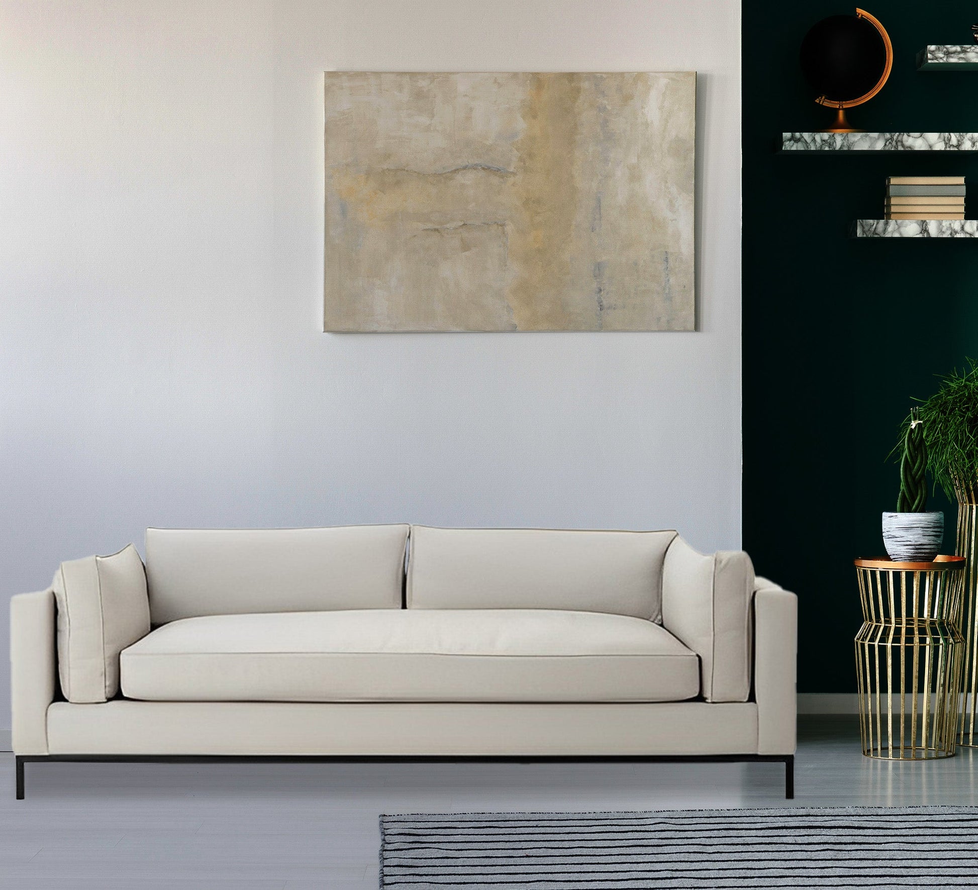 Elegant white sofa - Vitrine Furniture - Living room Sofas