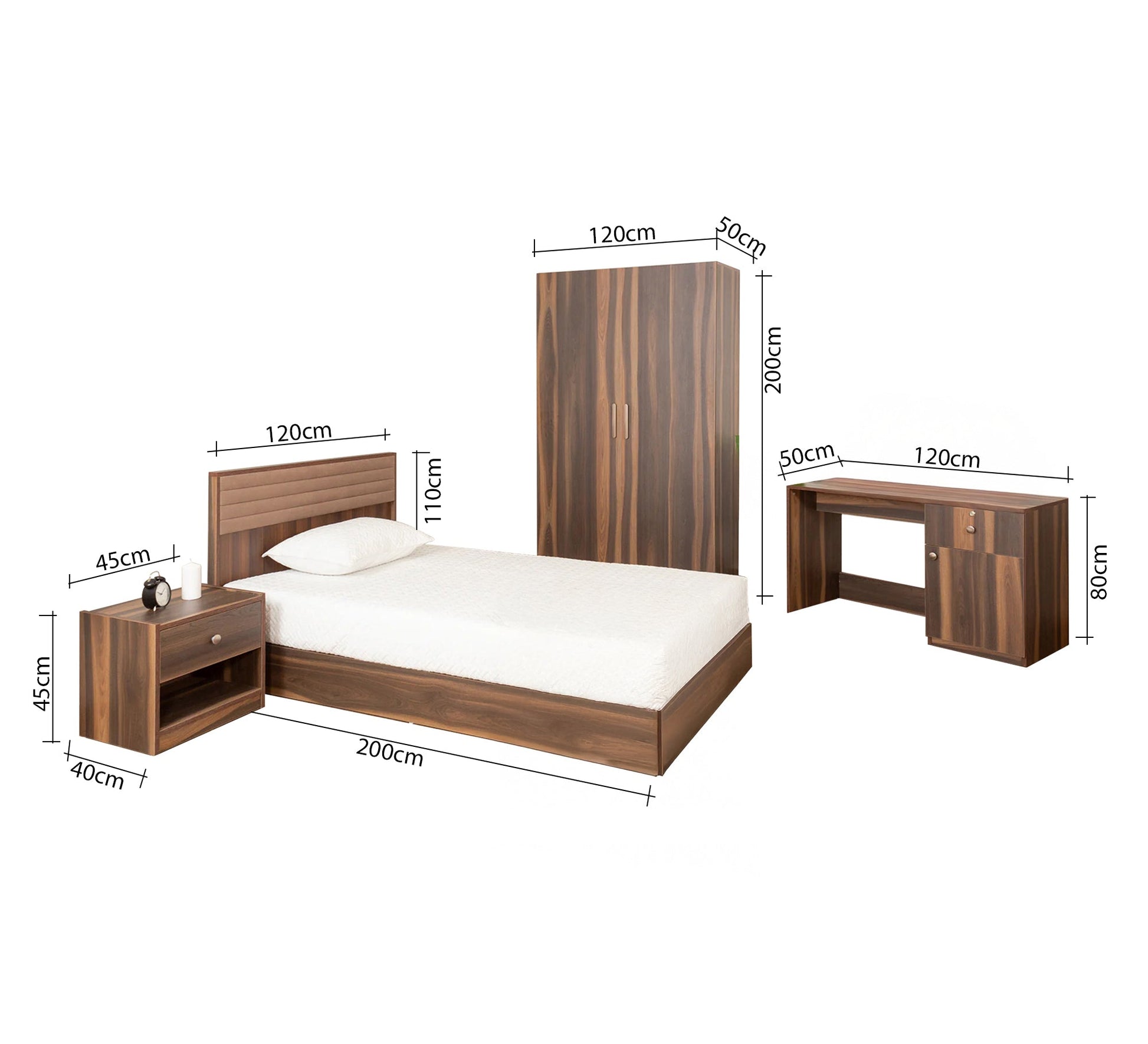 Elegant wooden bedroom - Vitrine Furniture - Furniture