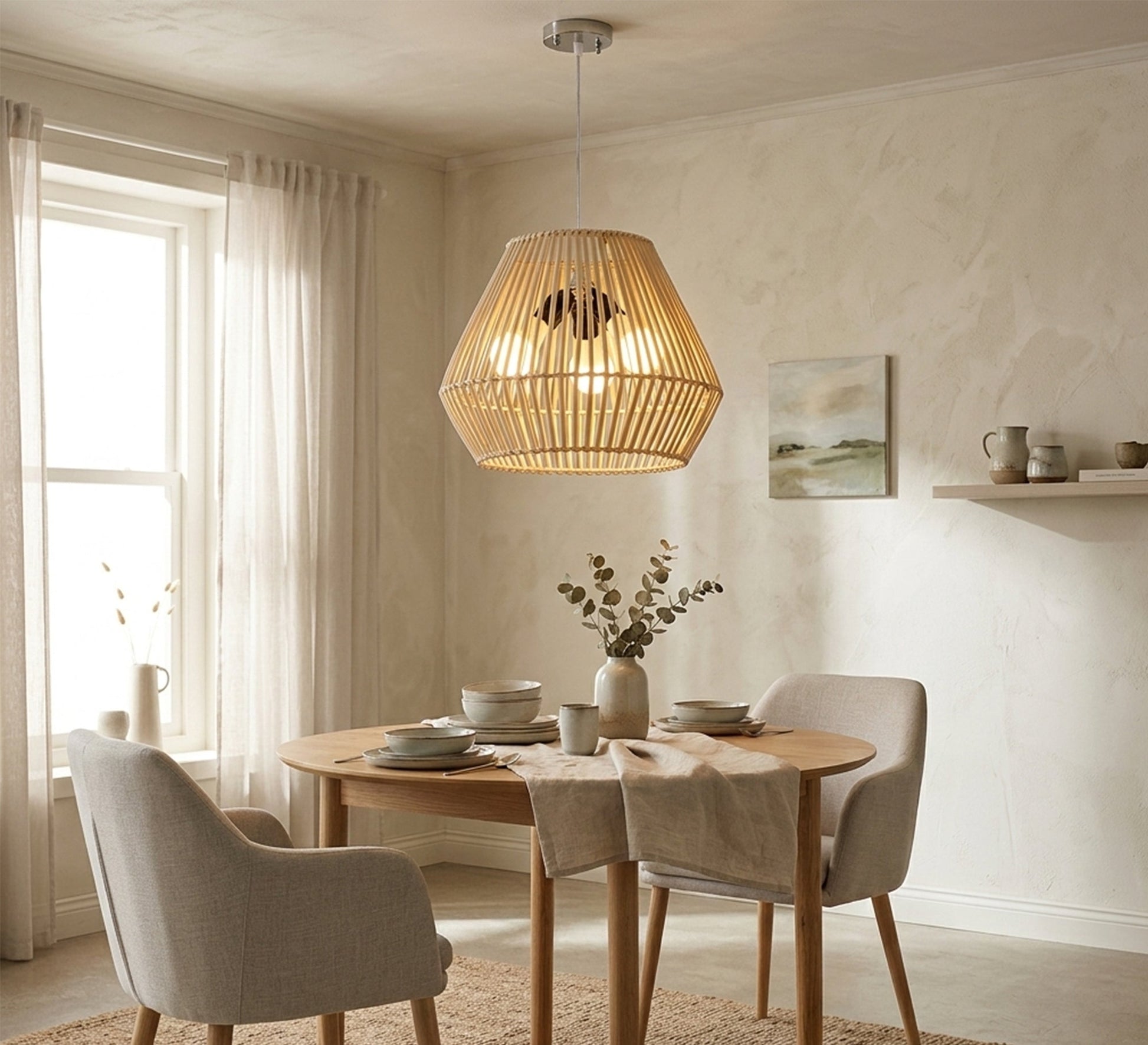 Elegant wooden chandelier - Vitrine Furniture - Ceiling lights