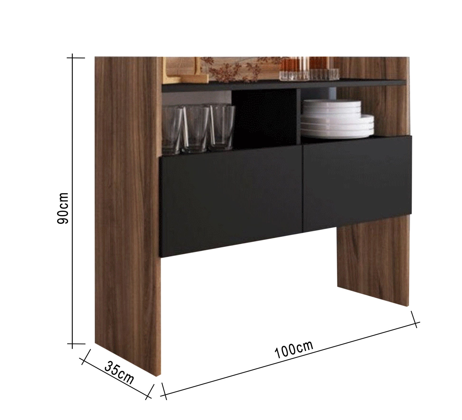 Elevated Sides Coffee Corner - Vitrine Furniture - Furniture