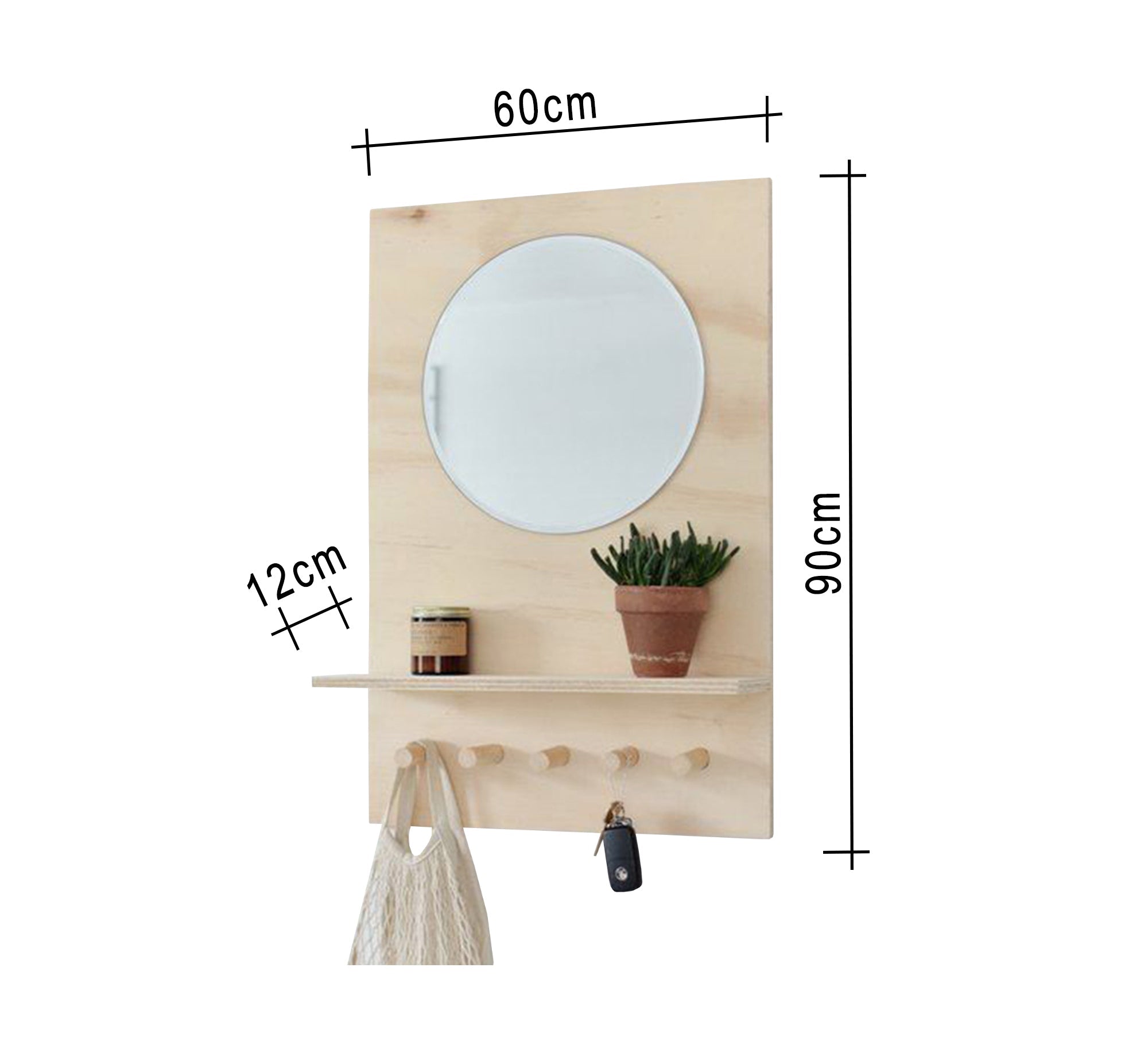 Entranceway mirror and key holder - Vitrine Furniture - Décor