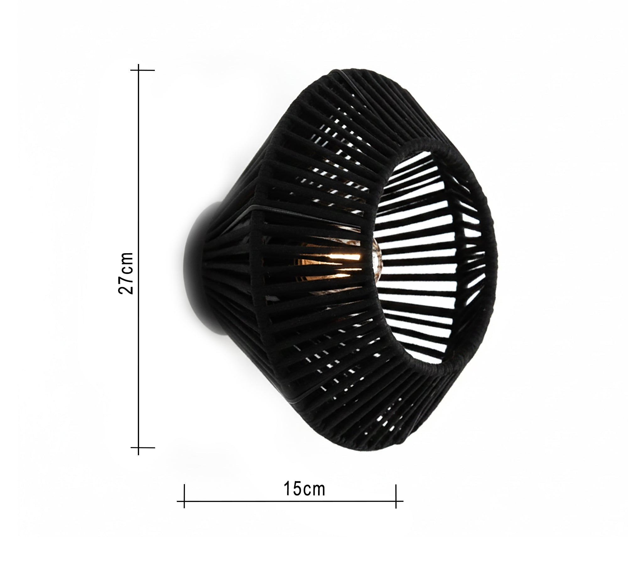 Exceptional black wall sconce - Vitrine Furniture - Wall Sconce