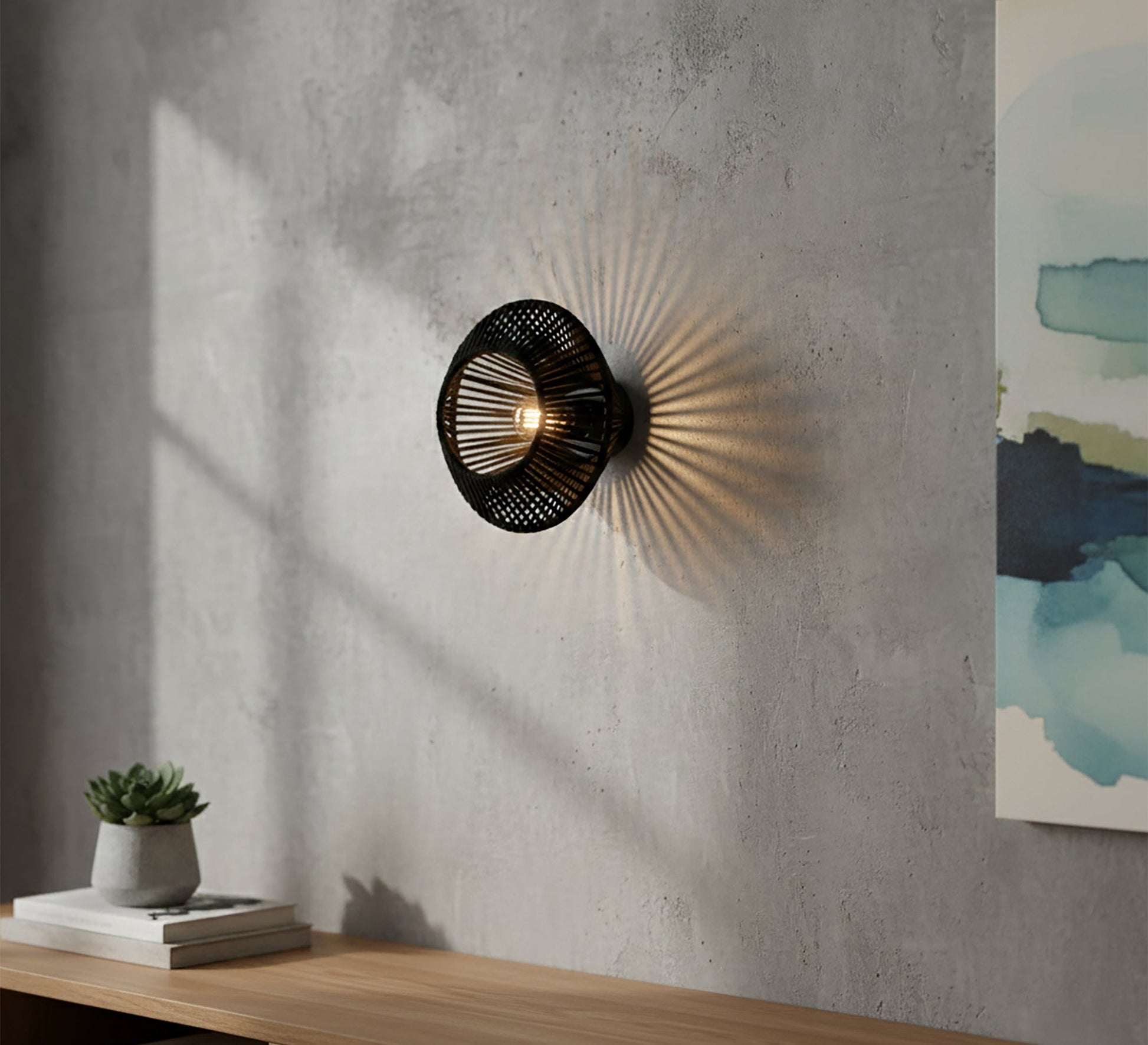 Exceptional black wall sconce - Vitrine Furniture - Wall Sconce