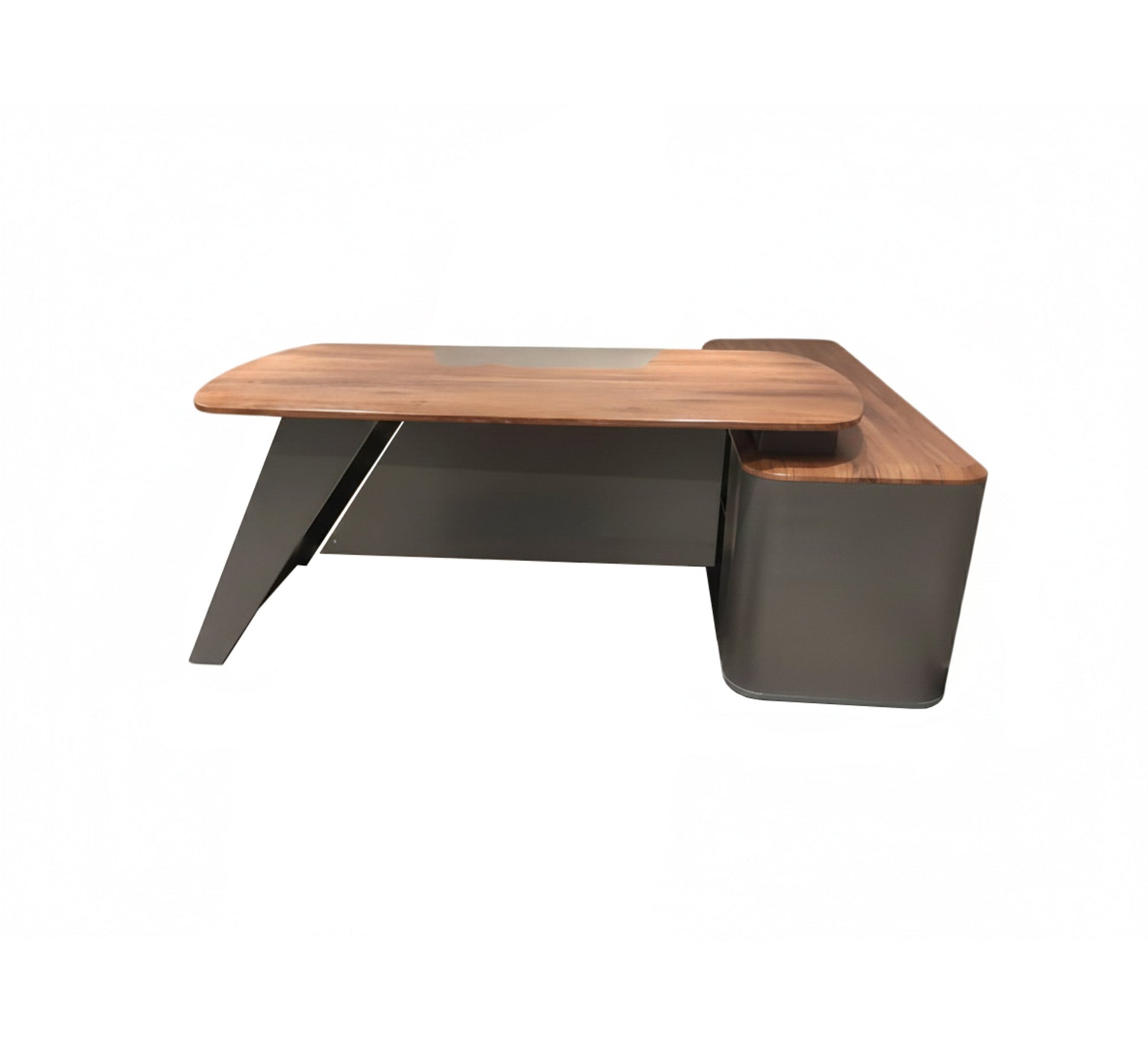 Executive desk with a slanted gray base - Vitrine Furniture - Furniture