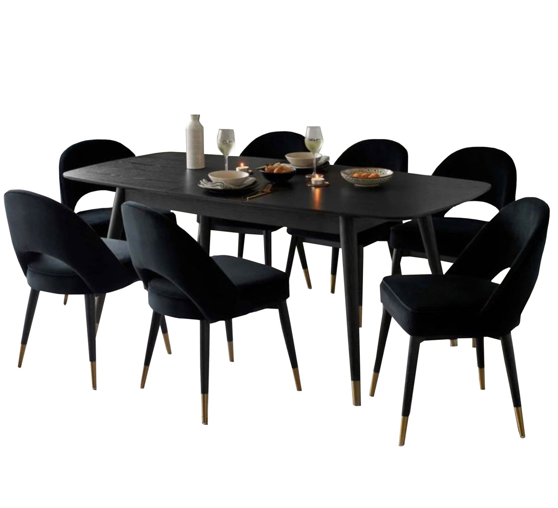 Family dining table in black - Vitrine Furniture - Furniture