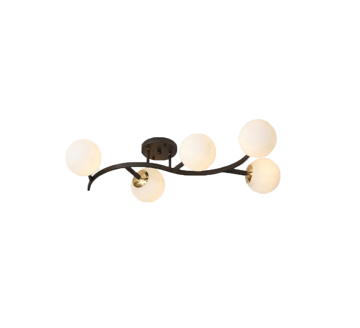 Five-branch leaf chandelier - Vitrine Furniture - Ceiling lights