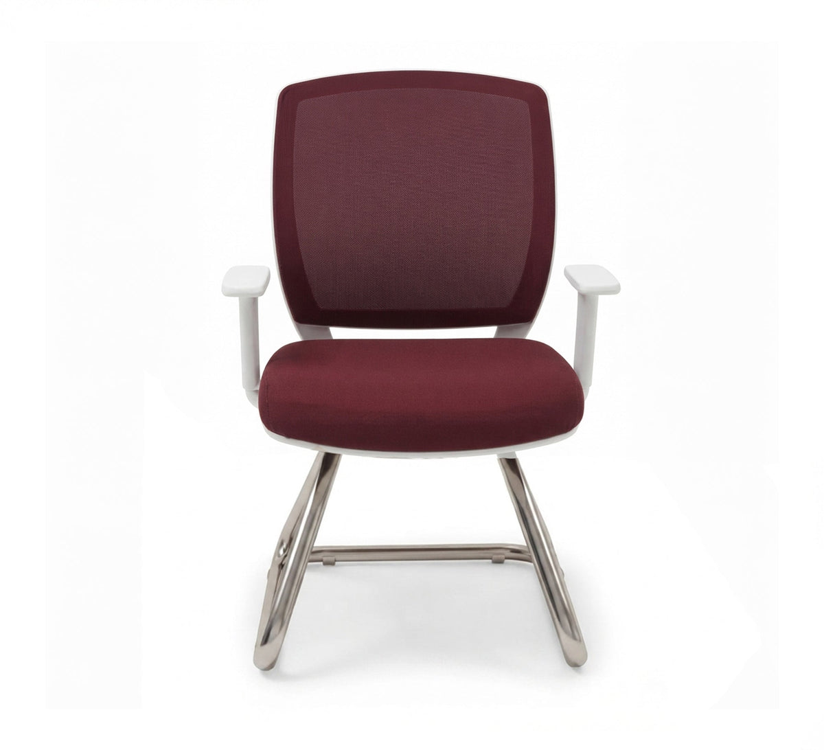 Fixed Waiting Chair with Mesh Back and Legs Chrome - Vitrine Furniture - Office Chairs