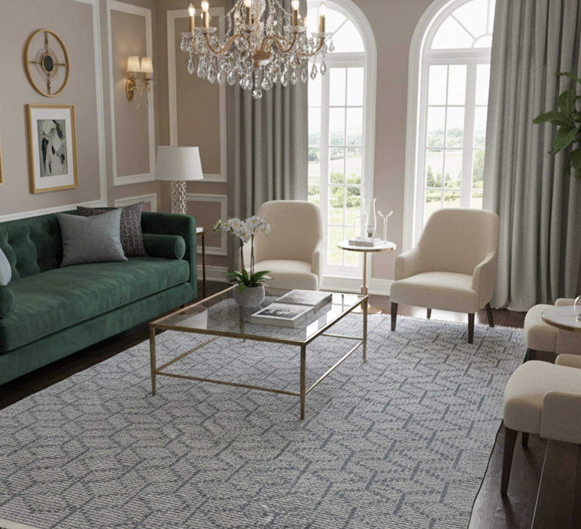 Flat rug with diamond pattern - Vitrine Furniture - Accessories