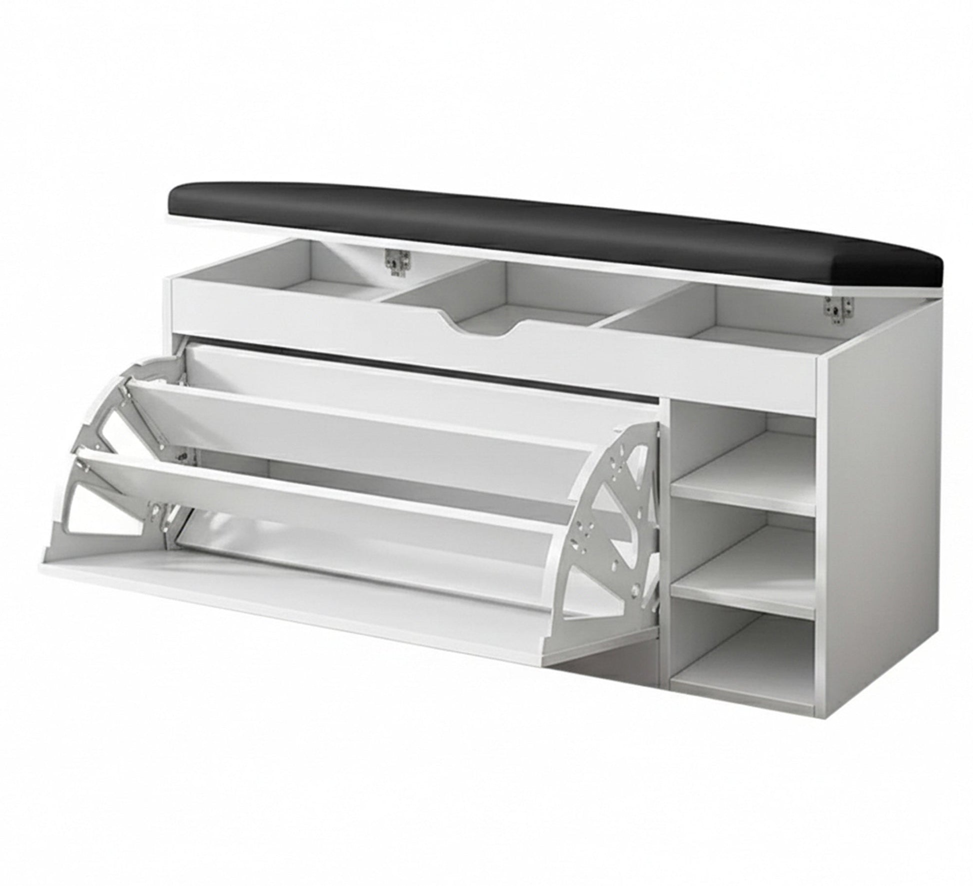 Flip - top shoe rack with a bench - Vitrine Furniture - Shoe Racks