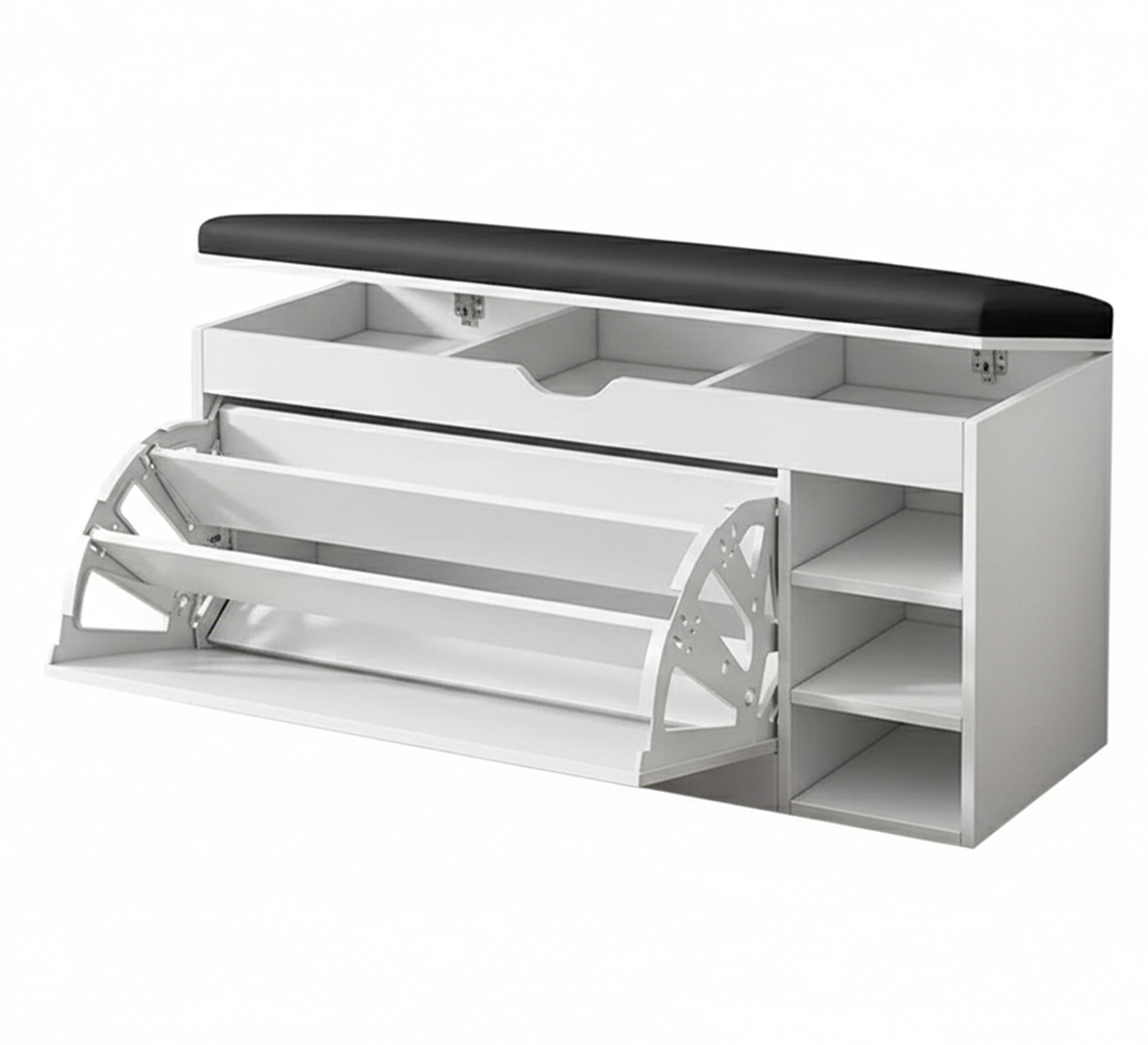Flip - top shoe rack with a bench - Vitrine Furniture - Shoe Racks
