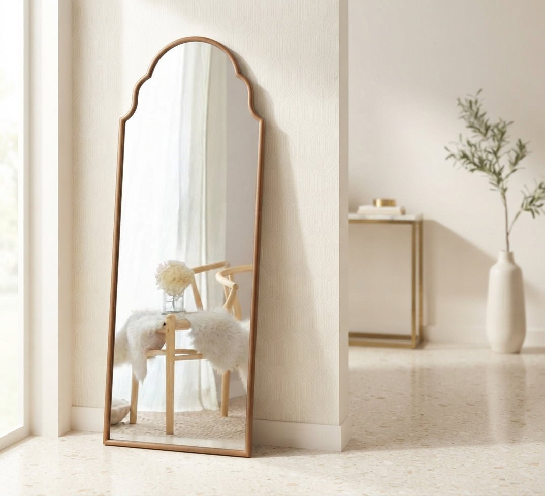 Float Mirror with a Moroccan Wavy Arch - Vitrine Furniture - Mirrors