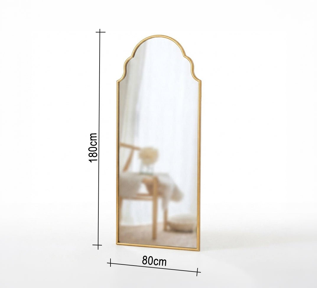 Float Mirror with a Moroccan Wavy Arch - Vitrine Furniture - Mirrors
