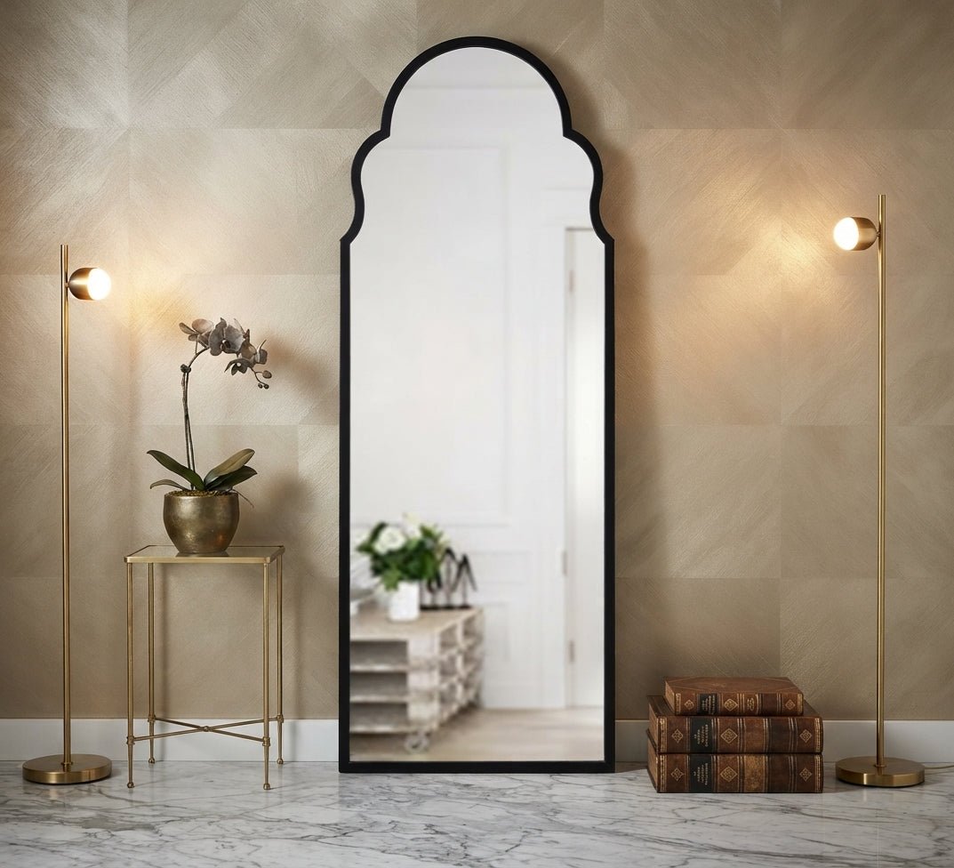 Float Mirror with a Moroccan Wavy Arch - Vitrine Furniture - Mirrors