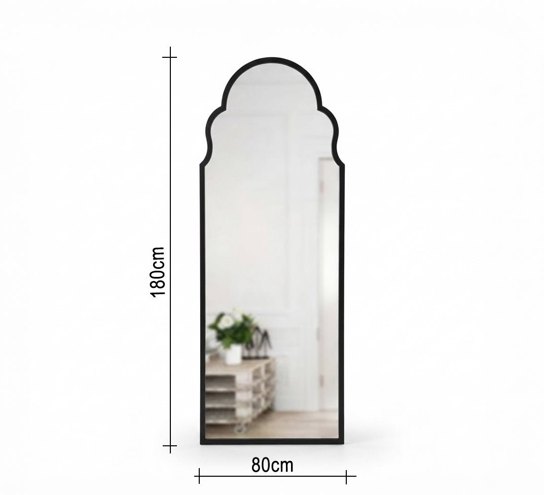 Float Mirror with a Moroccan Wavy Arch - Vitrine Furniture - Mirrors