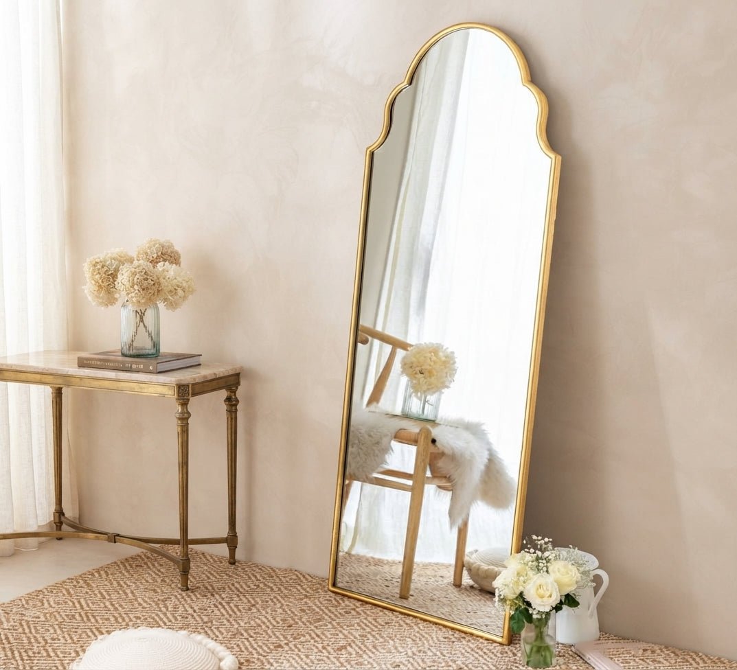 Float Mirror with a Moroccan Wavy Arch - Vitrine Furniture - Mirrors