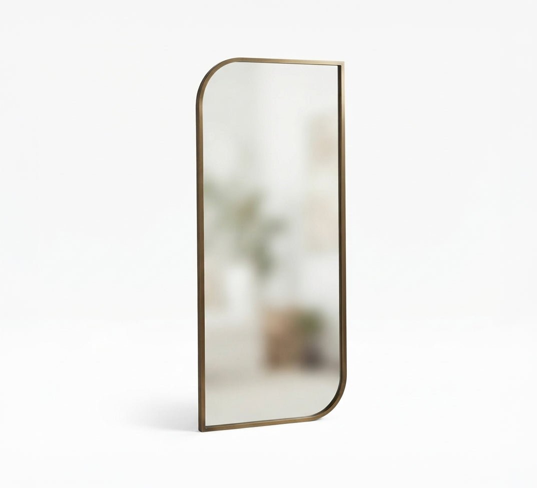 Float Mirror with Two Opposite Rounded Corners - Vitrine Furniture - Mirrors