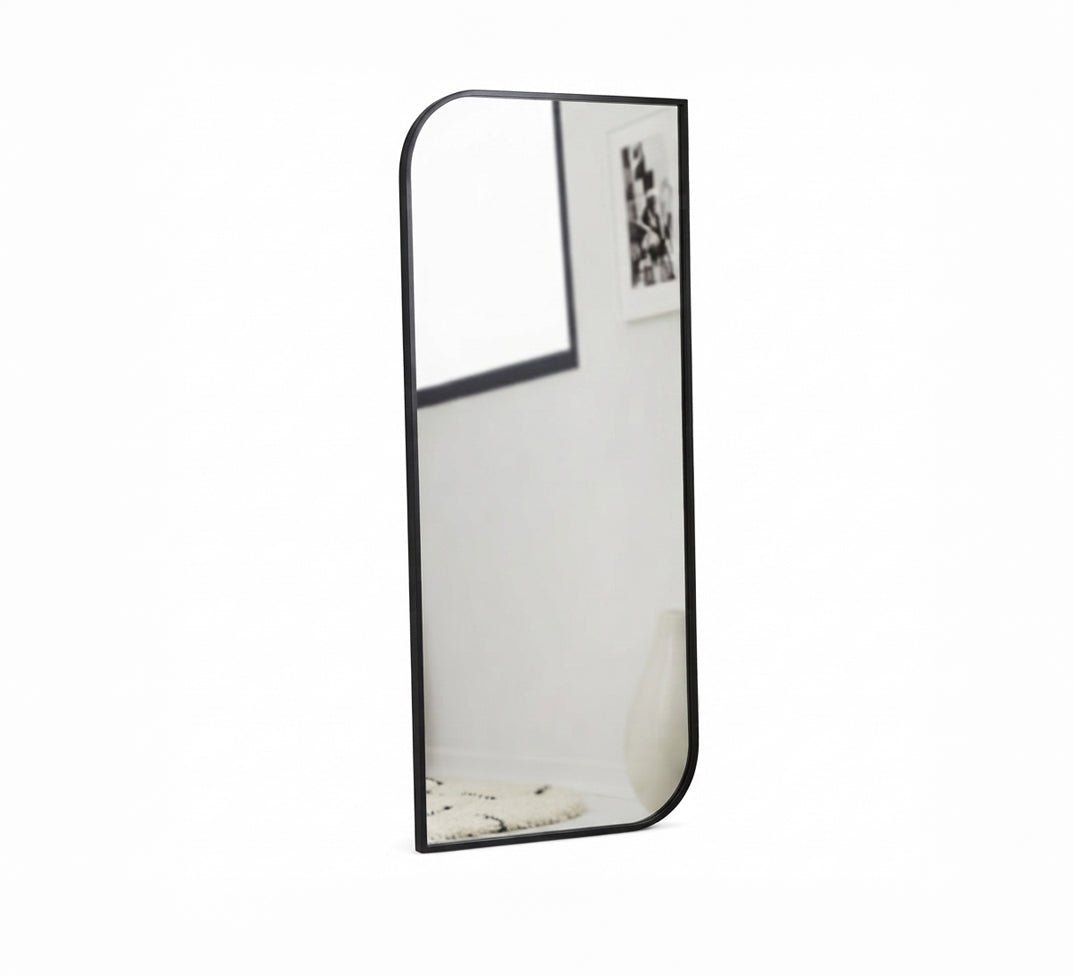 Float Mirror with Two Opposite Rounded Corners - Vitrine Furniture - Mirrors