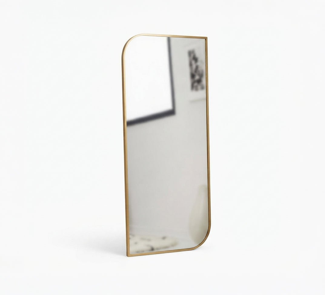 Float Mirror with Two Opposite Rounded Corners - Vitrine Furniture - Mirrors