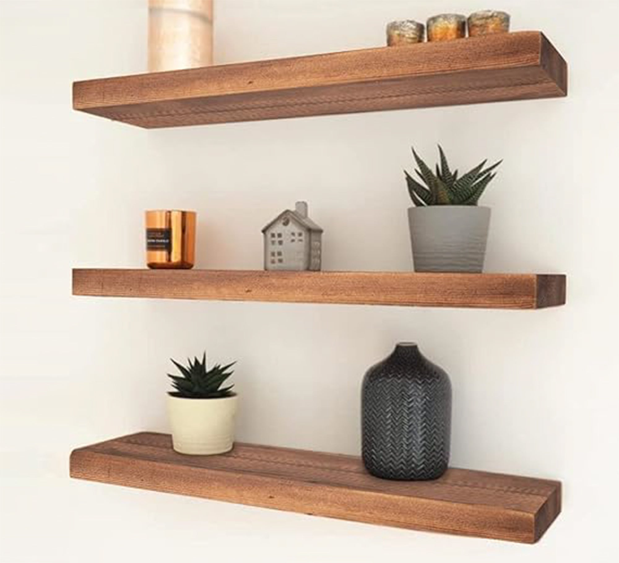 Floating Shelf Made of Swedish Wood - Vitrine Furniture - Décor