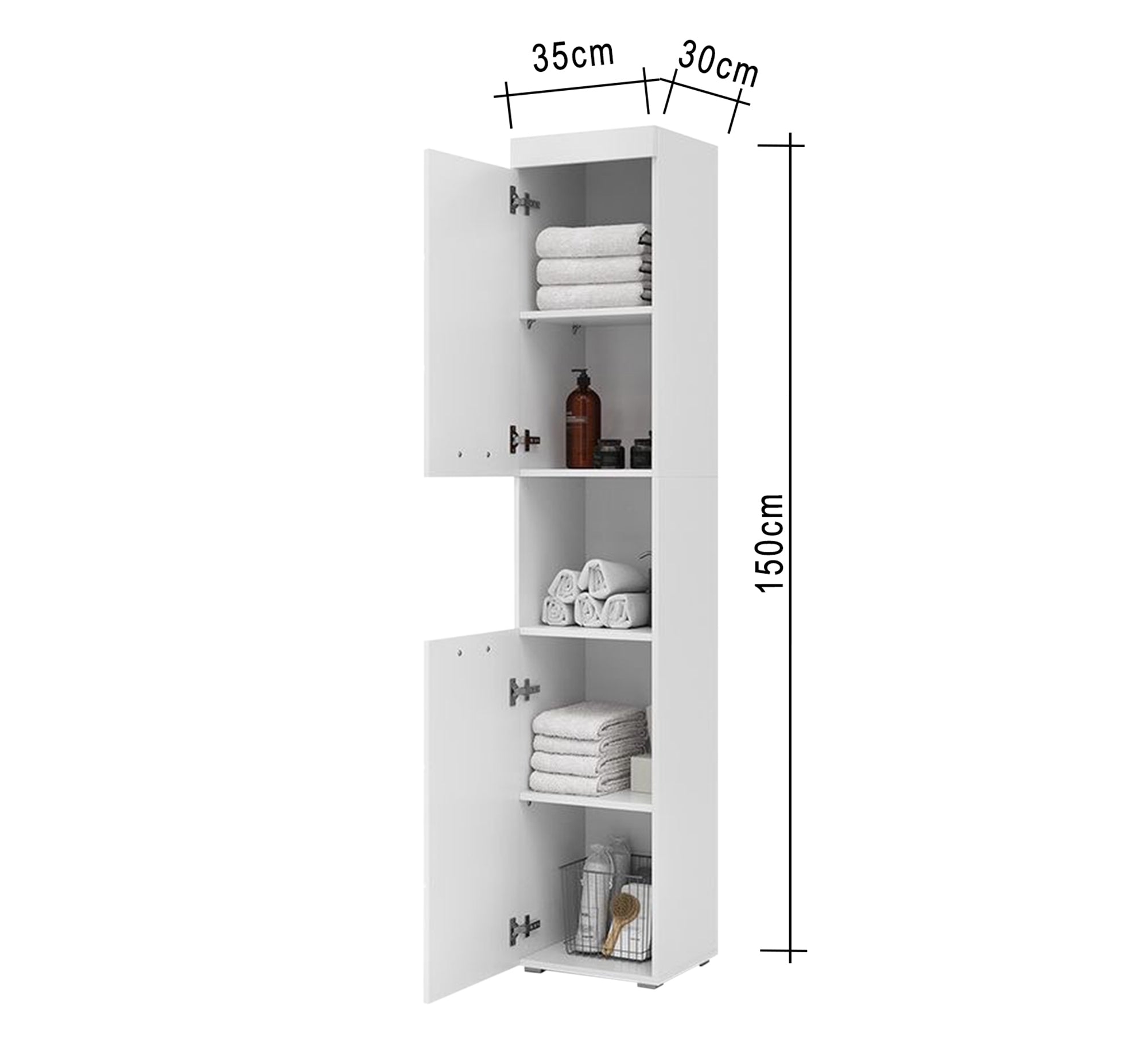 Floor Bathroom Storage Unit - Vitrine Furniture - Furniture