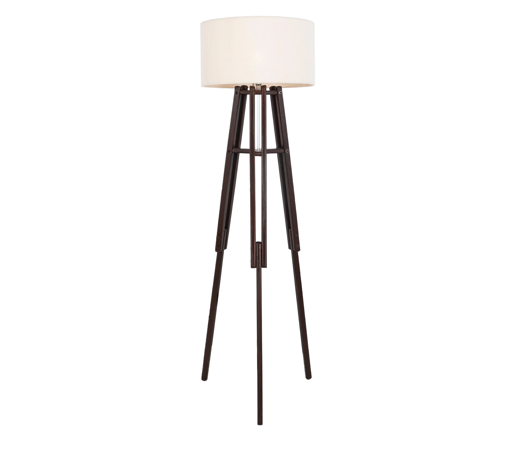Floor lamp with a brown beech wood base - Vitrine Furniture - Lighting
