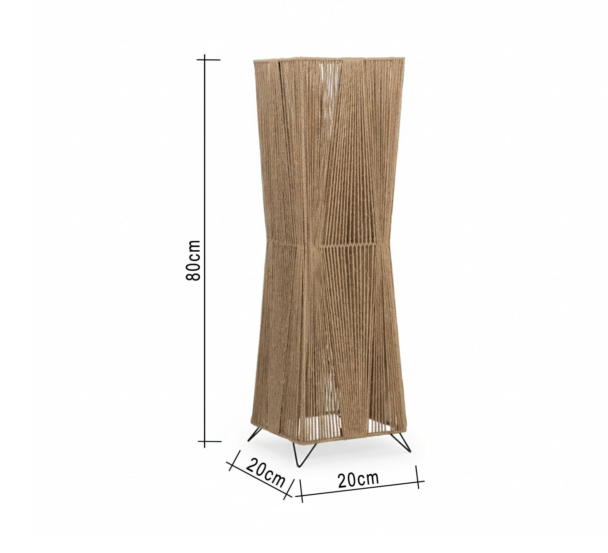 Floor lamp with a woven geometric design - Vitrine Furniture - Floor lamps