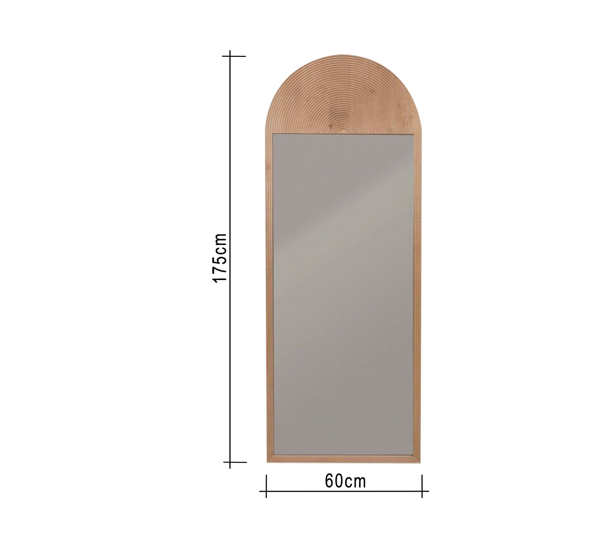 Floor mirror for a modern design for a space Living Room - Vitrine Furniture - Décor