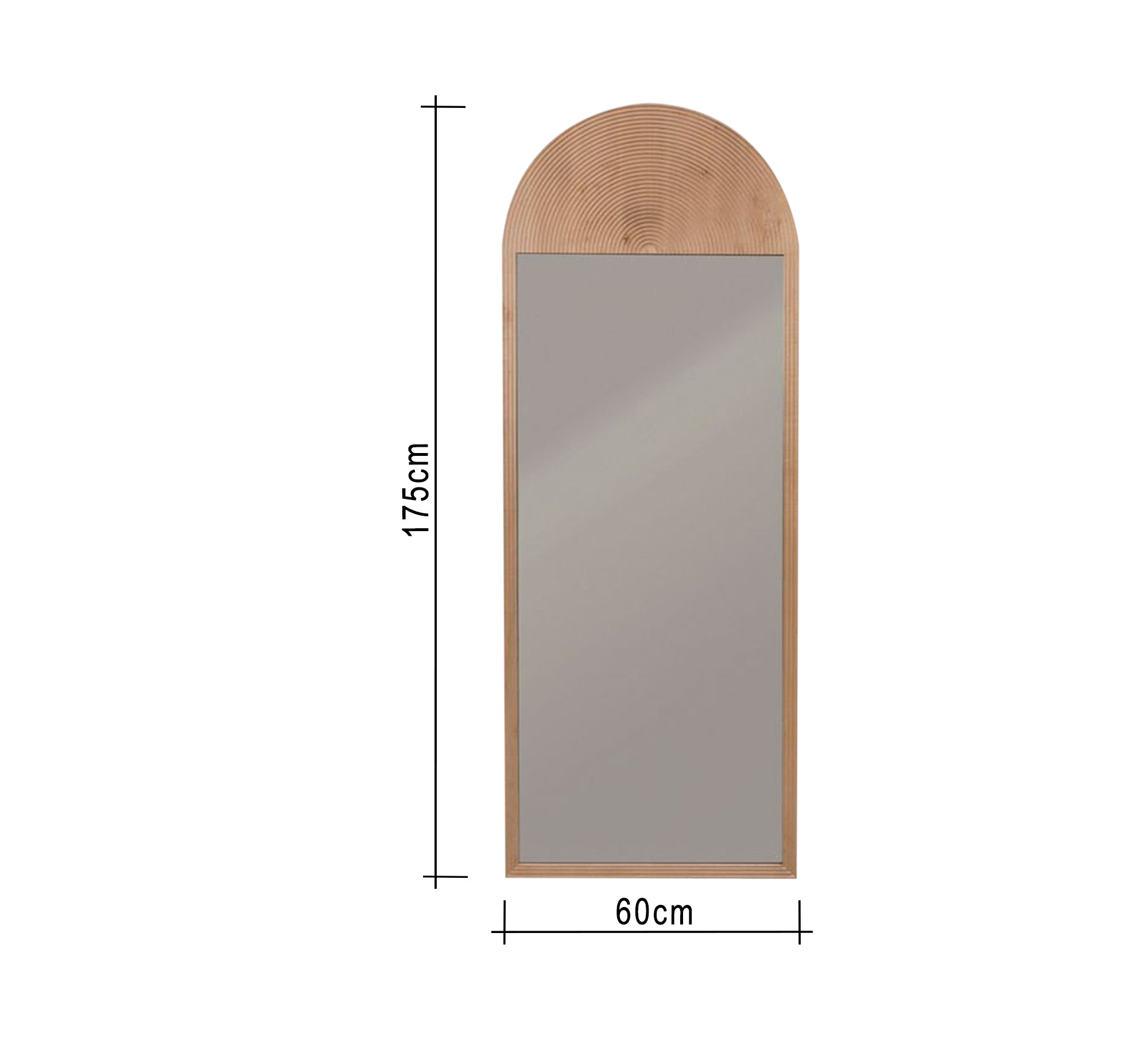 Floor mirror for a modern design for a space Living Room - Vitrine Furniture - Décor
