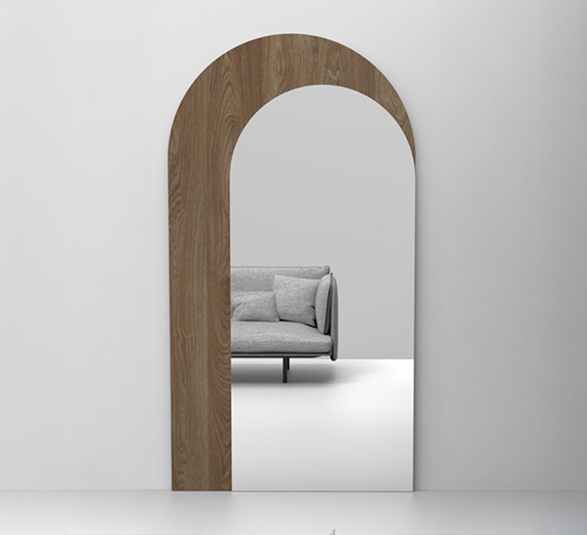 Floor mirror with a wooden frame - Vitrine Furniture - Décor