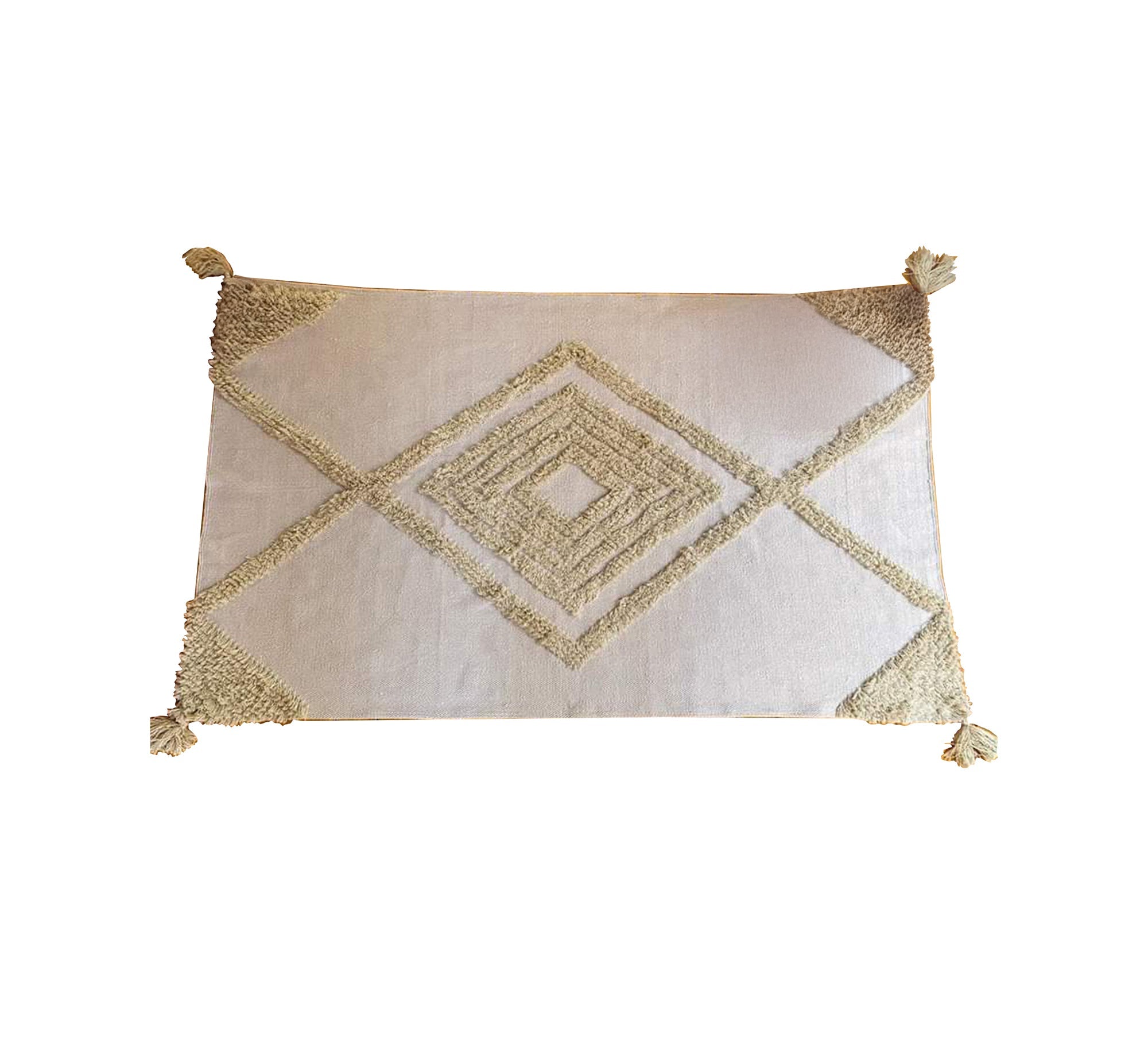 Floor rug with a pattern that blends flat and raised elements - Vitrine Furniture - Accessories