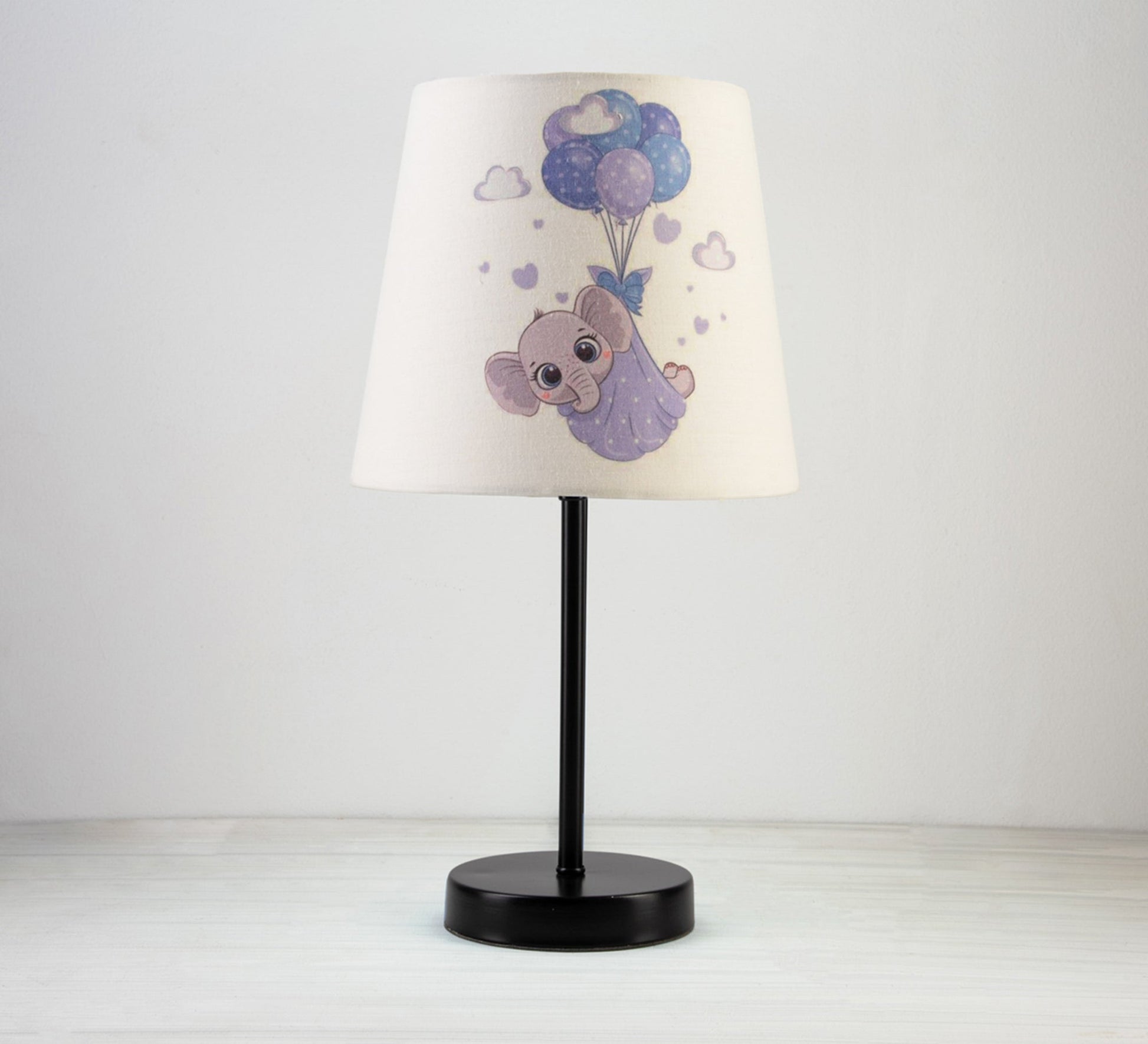 Flying Elephant Lamp: Cute design for your kids with black base - Vitrine Furniture - Lighting