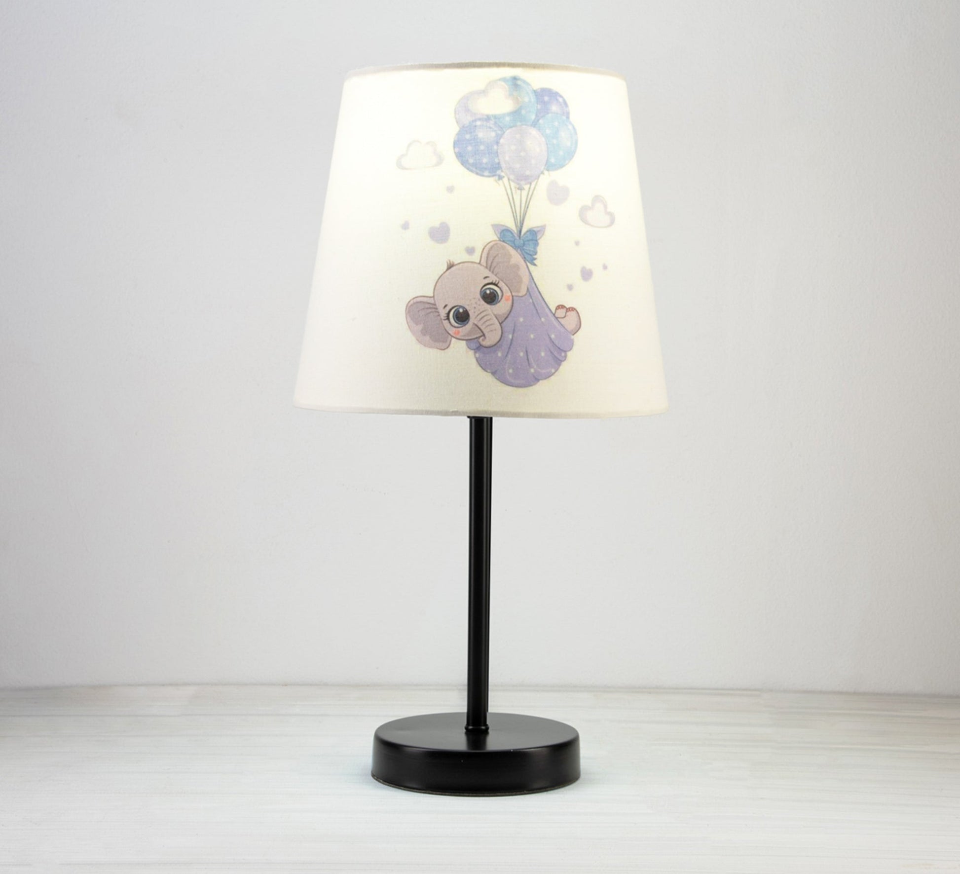 Flying Elephant Lamp: Cute design for your kids with black base - Vitrine Furniture - Lighting