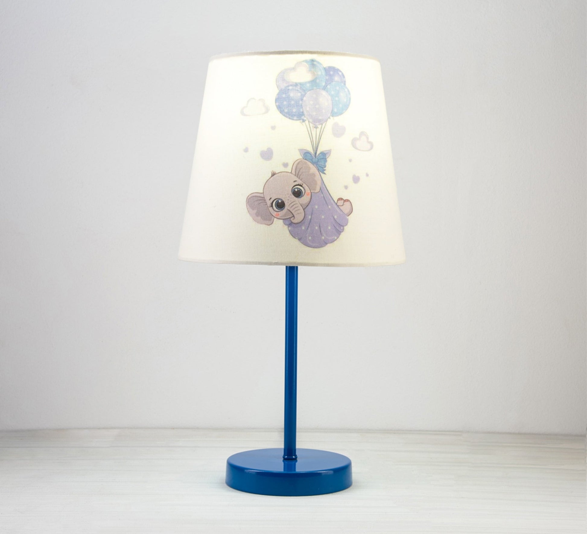 Flying Elephant Lamp: Cute design for your kids with blue base - Vitrine Furniture - Lighting