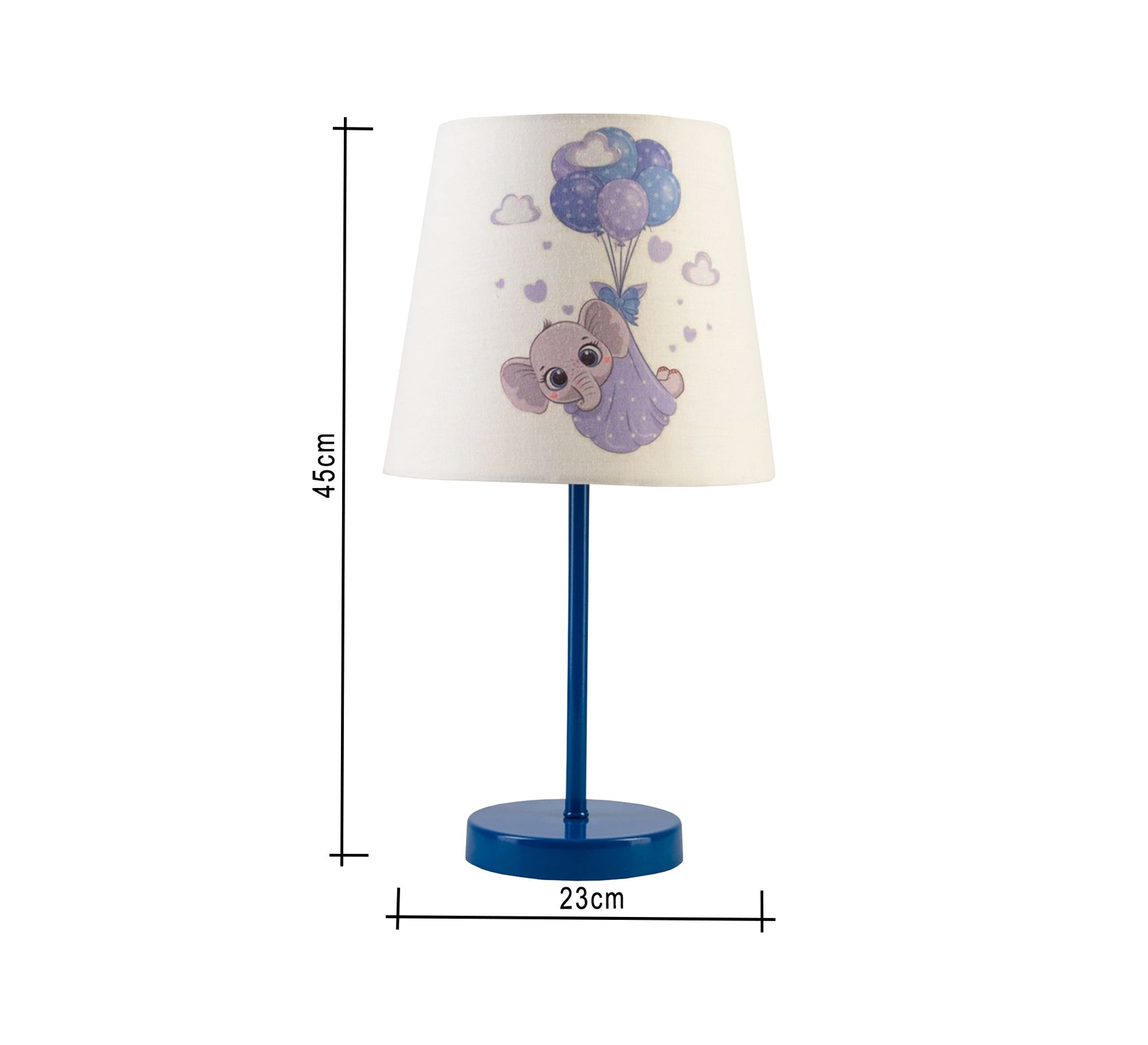 Flying Elephant Lamp: Cute design for your kids with blue base - Vitrine Furniture - Lighting