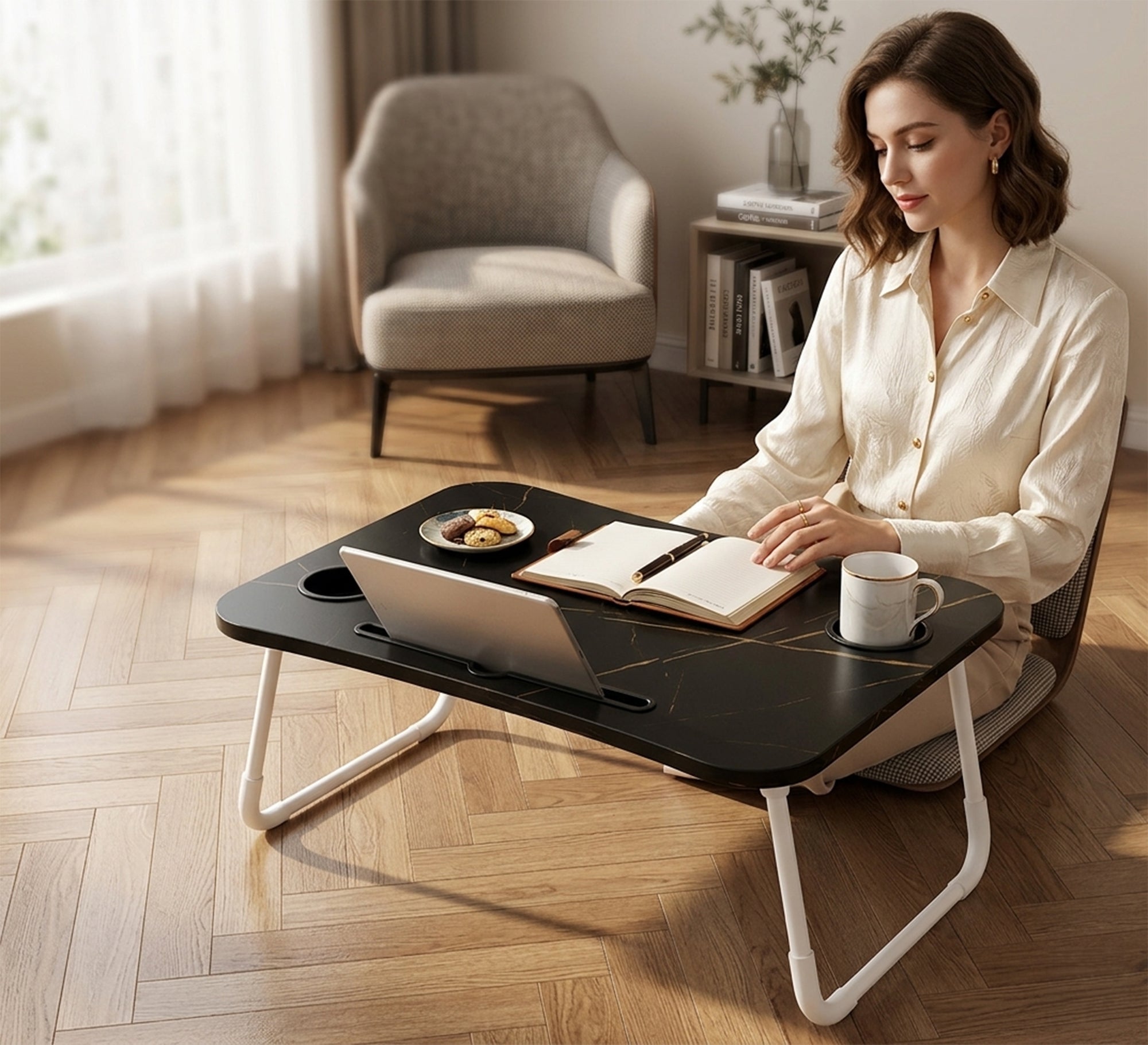 Foldable bedside table - Vitrine Furniture - Desks