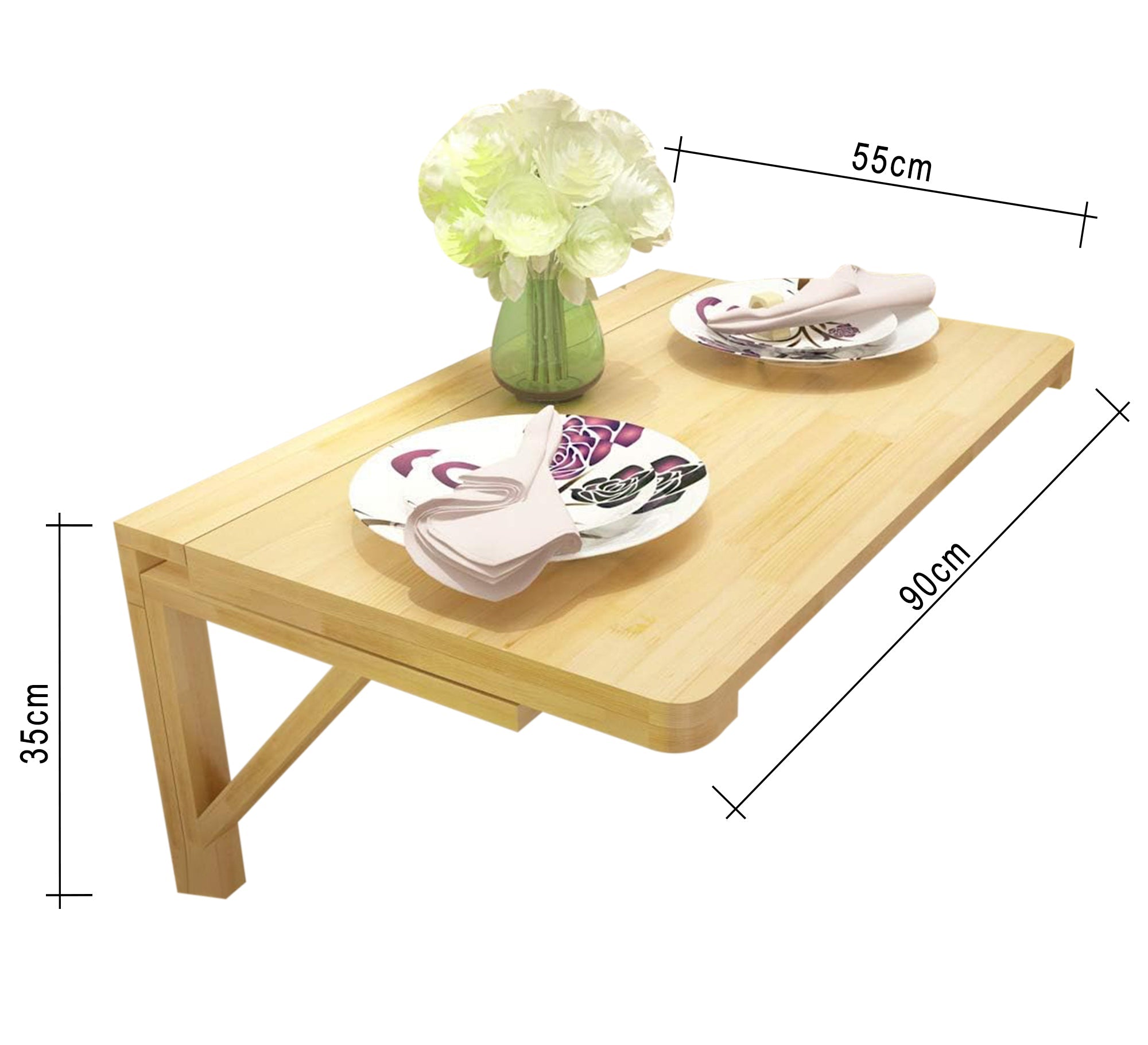 Foldable hanging table or hanging desk - Vitrine Furniture - Furniture