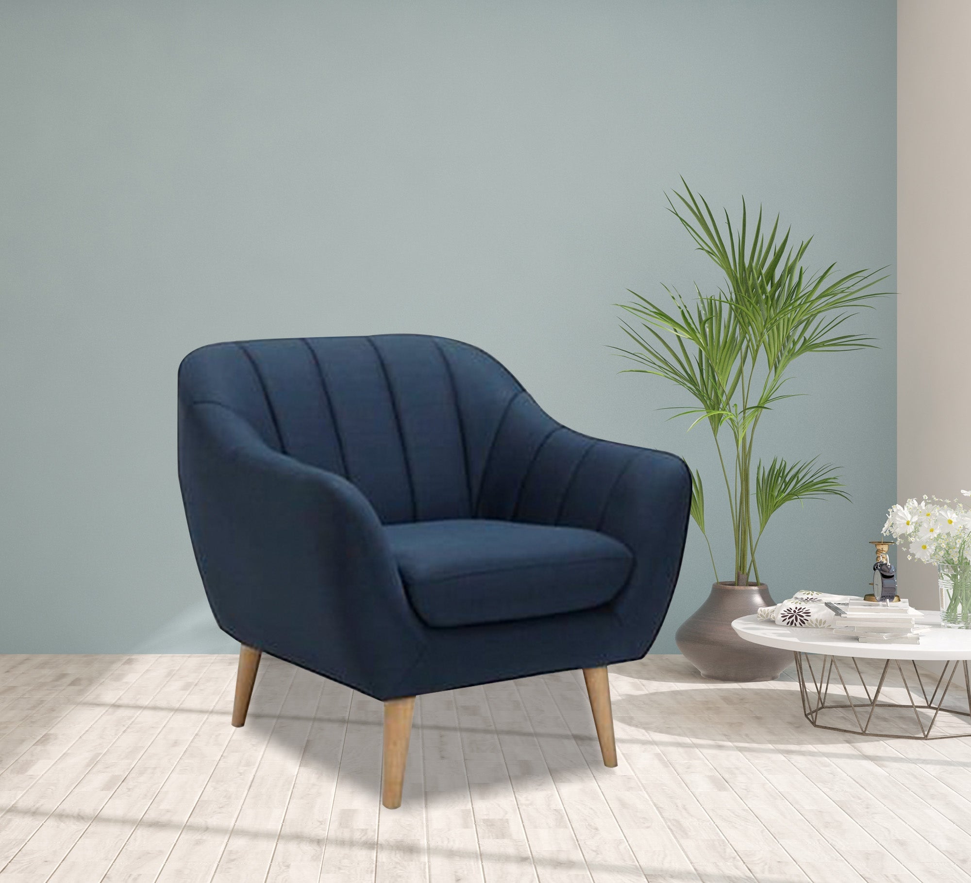 Footie chair with cascading folds on the backrest - Vitrine Furniture - Chairs & Chaise lounge