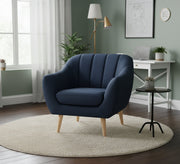 Footie chair with cascading folds on the backrest - Vitrine Furniture - Chairs & Chaise lounge