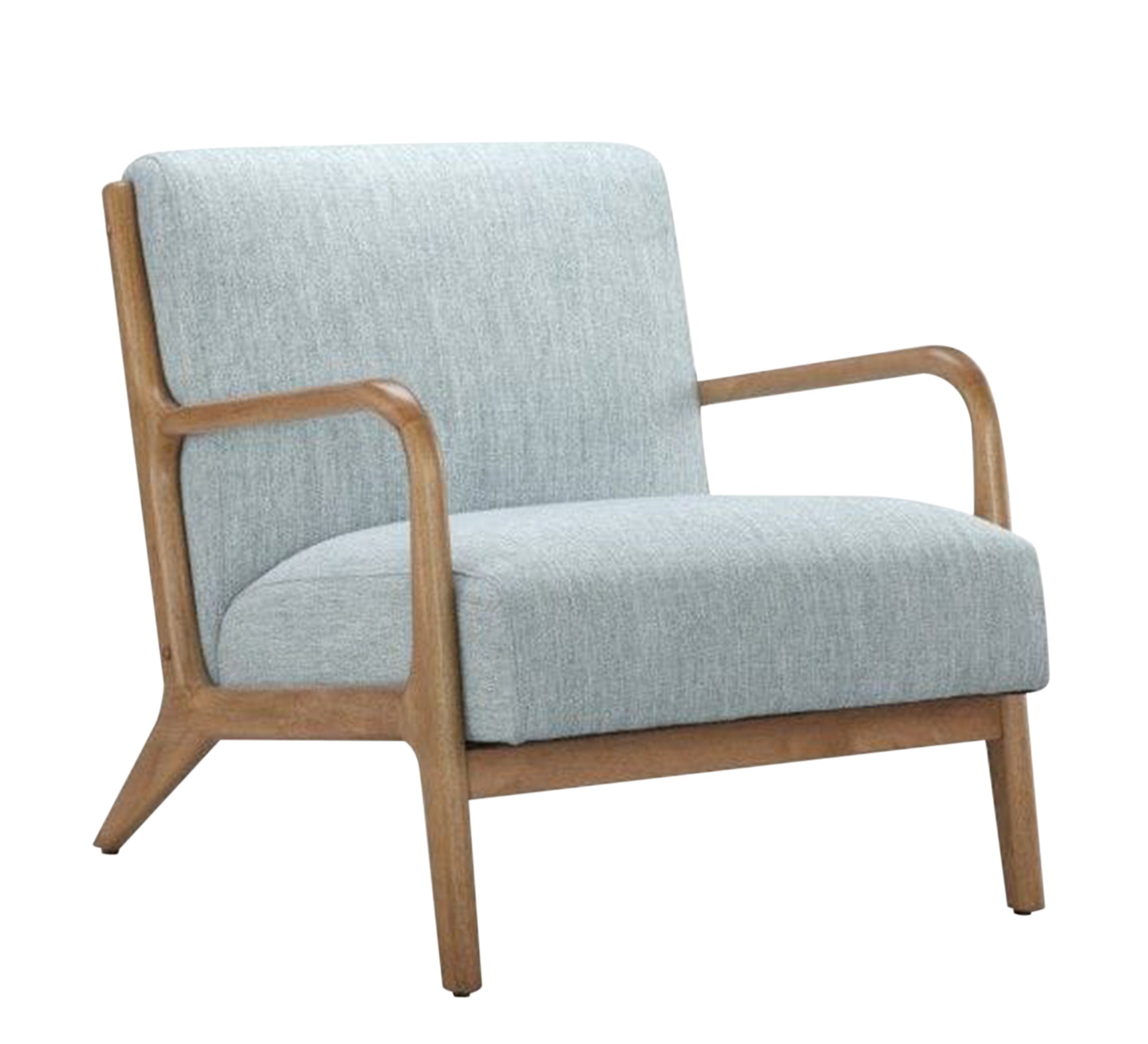 Footstool Chair with Wooden Armrests - Vitrine Furniture - Furniture