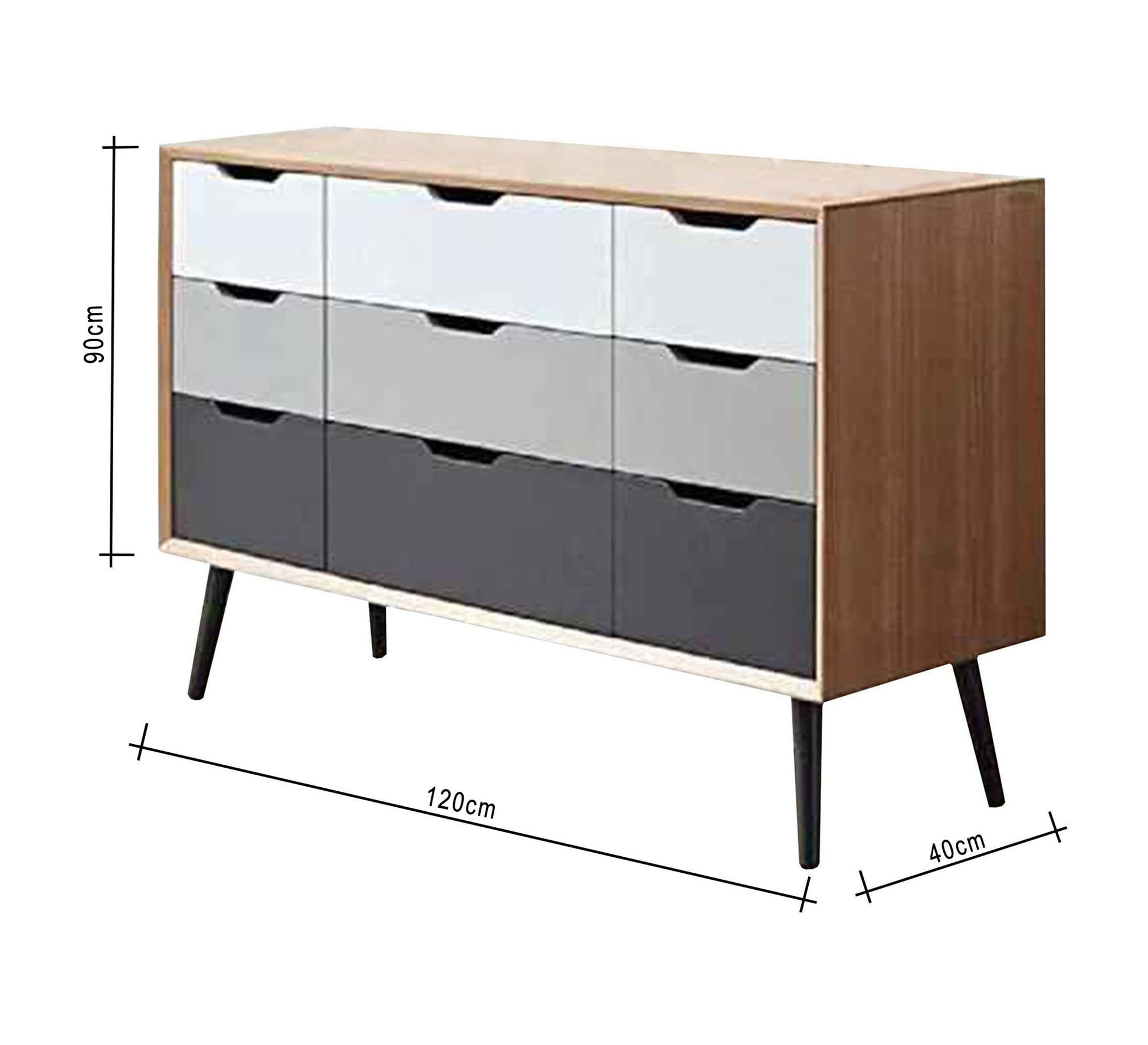 Four coordinating colours Shoe rack - Vitrine Furniture - Furniture