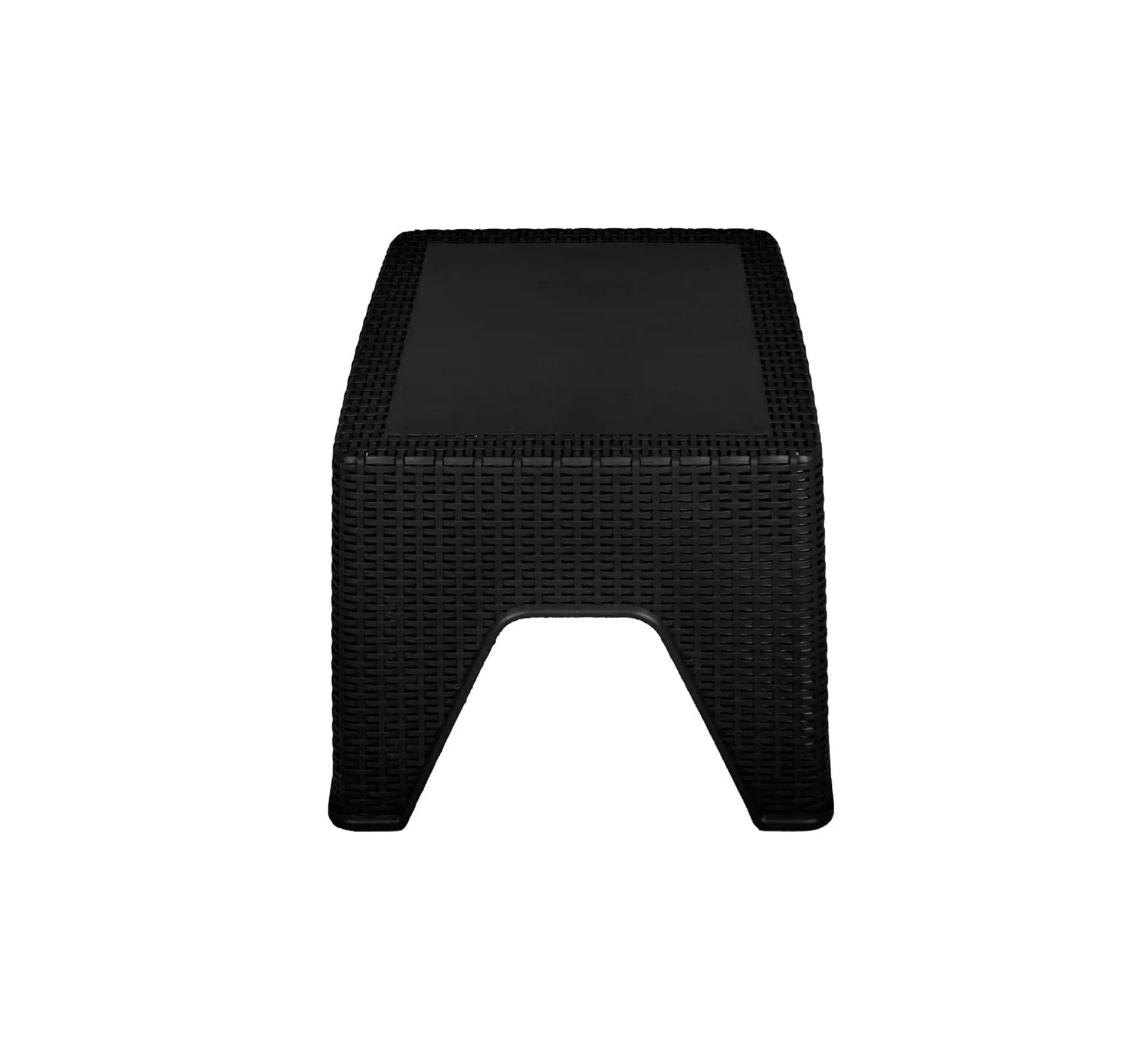 Four plastic chairs and a small black garden table - Vitrine Furniture - Outdoor Products