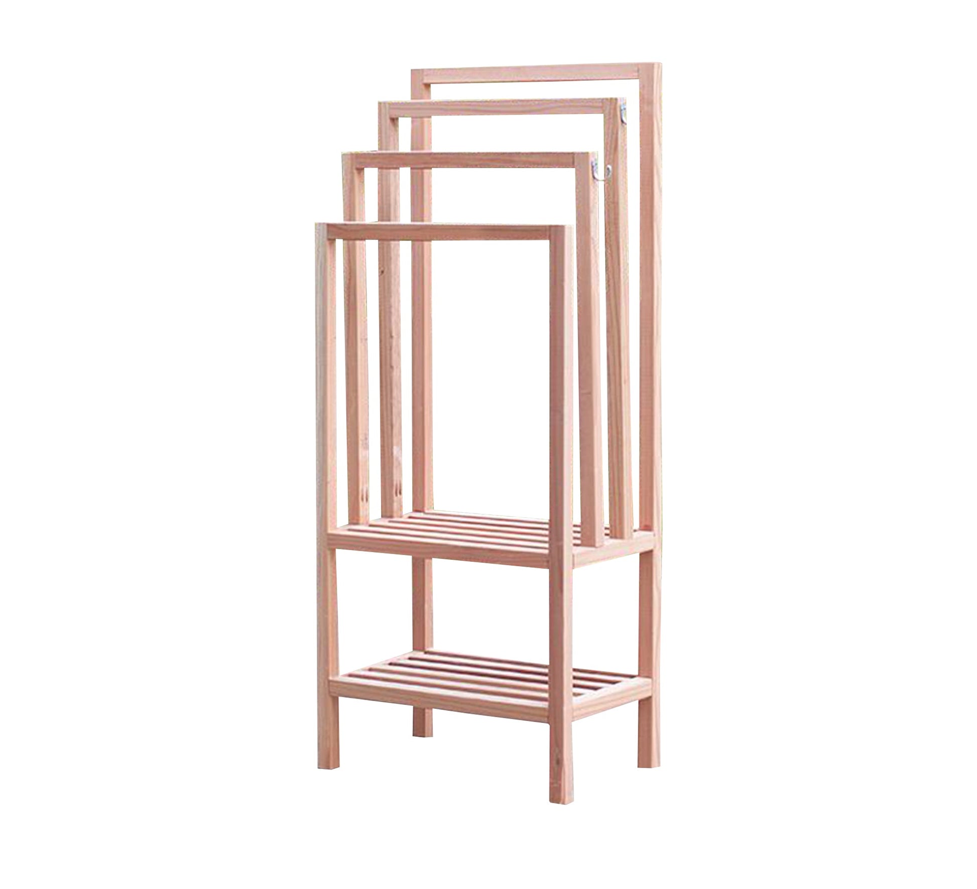 Four - Tier Towel Rack with Two Shelves - Vitrine Furniture - Furniture