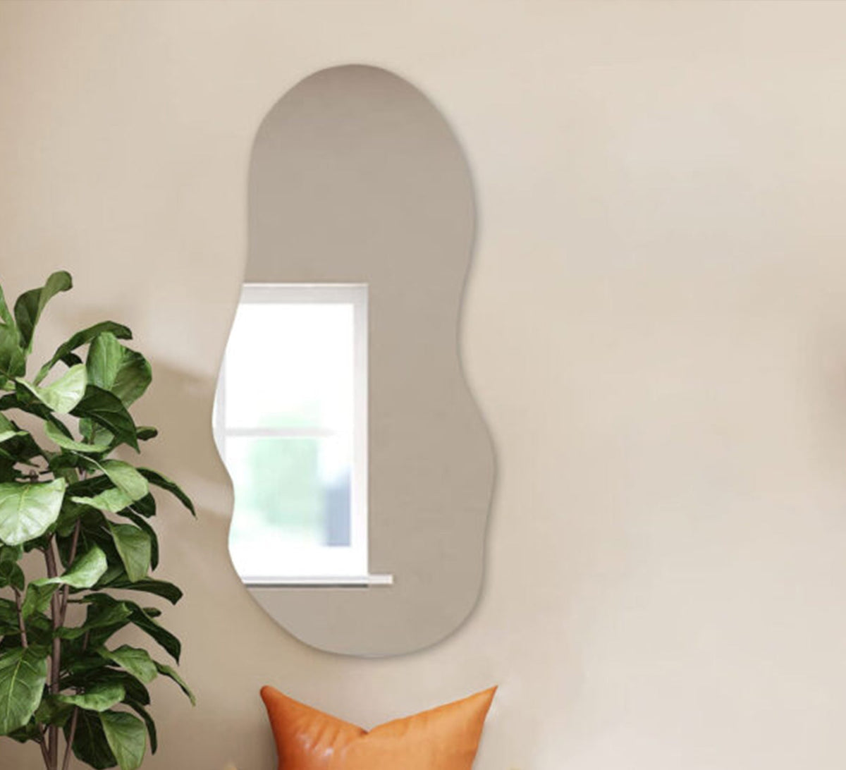 Frameless wavy wall mirror - Vitrine Furniture - Mirrors