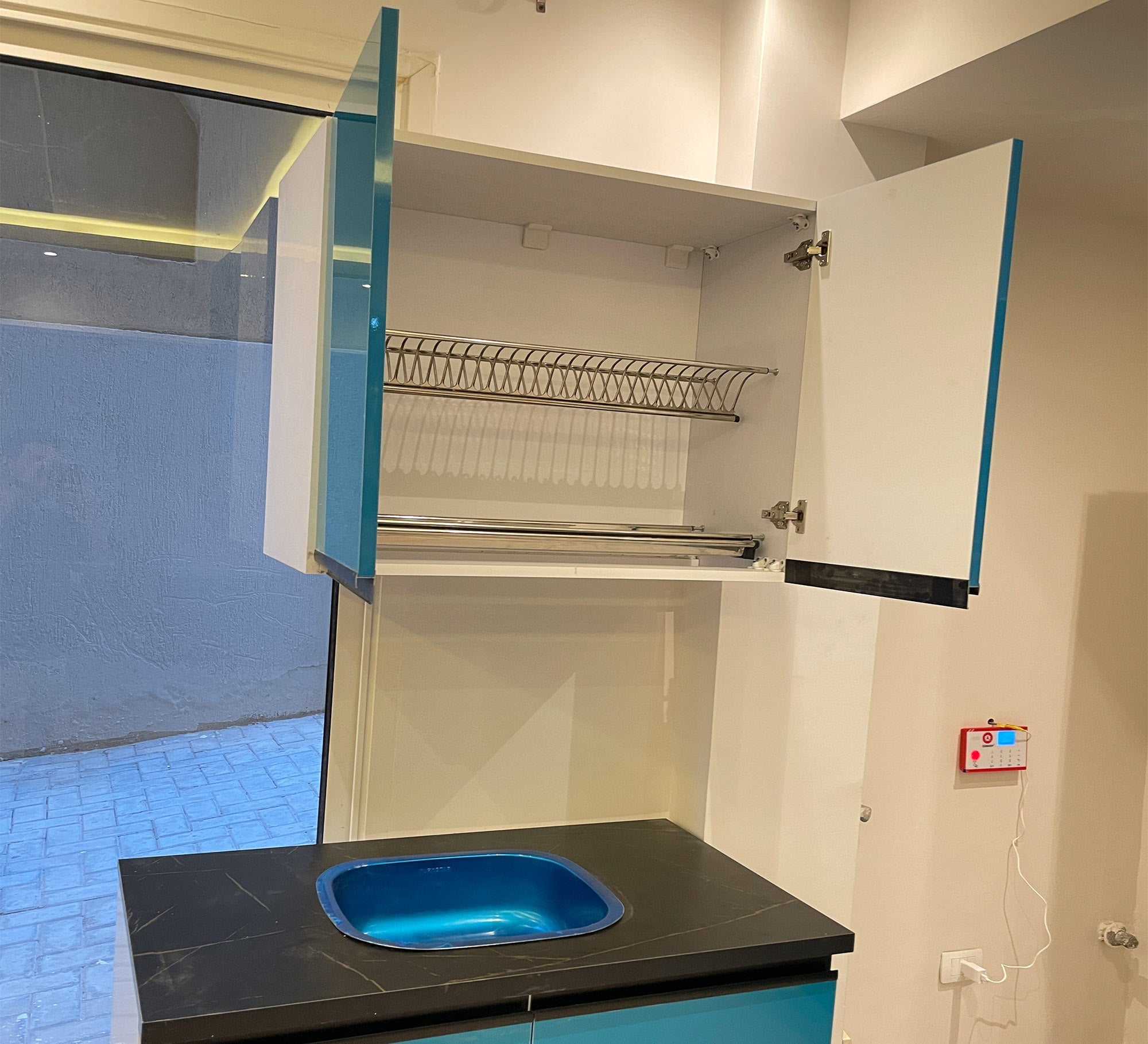 Full kitchen turquoise - Vitrine Furniture - Kitchen Sets