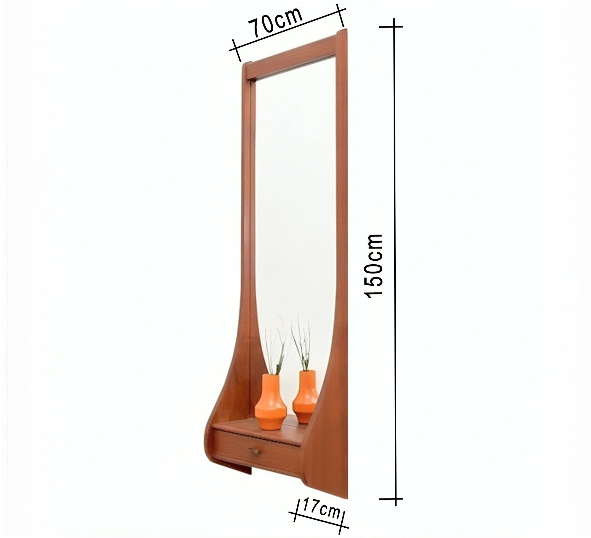 Full - length entryway mirror with drawer - Vitrine Furniture - Décor