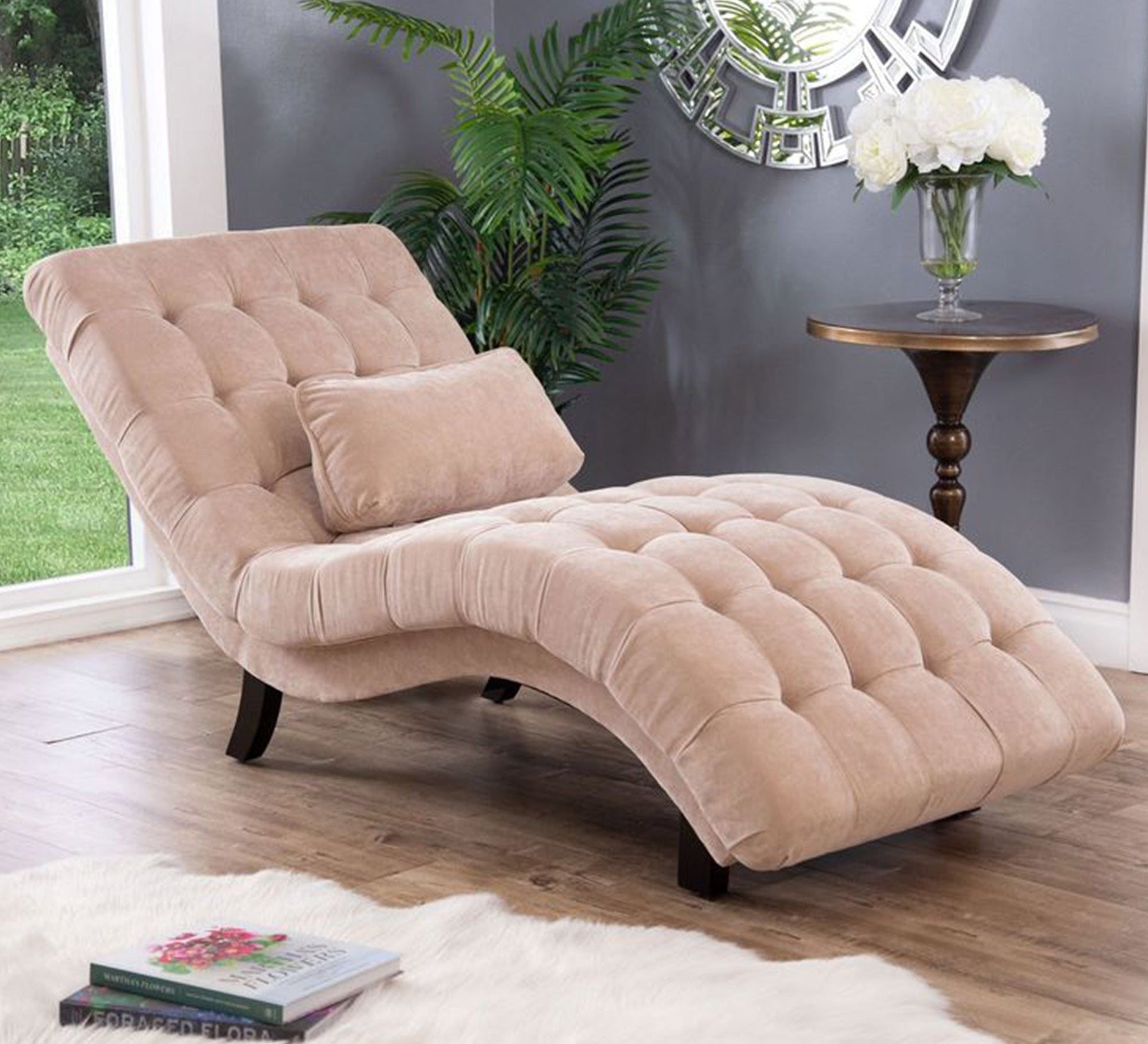 Fully upholstered chaise longue - Vitrine Furniture - Furniture