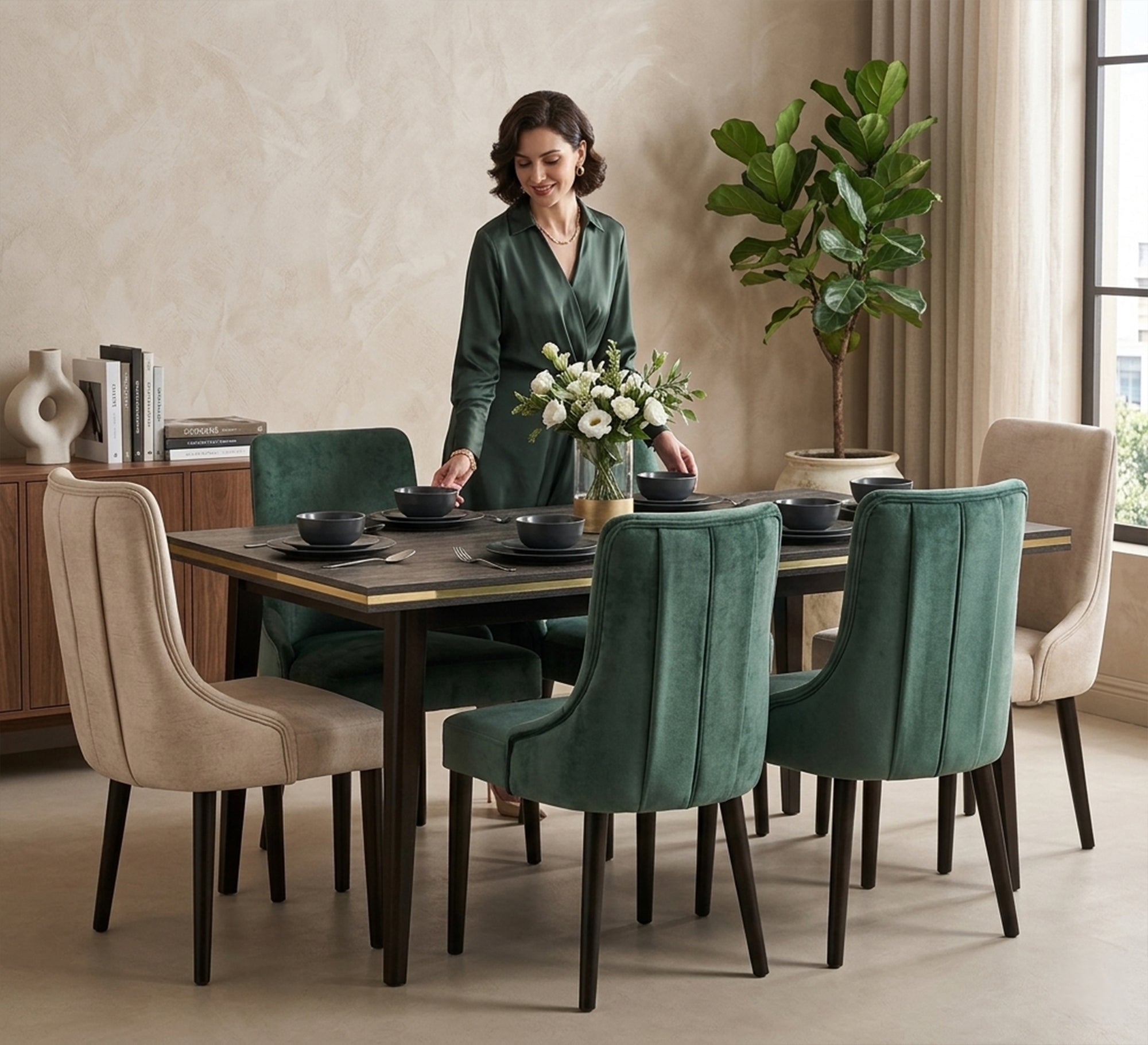 Furnish your chalet with (corner sofa, lazy boy chair, master bedroom, table with 6 chairs) - Vitrine Furniture - Offers
