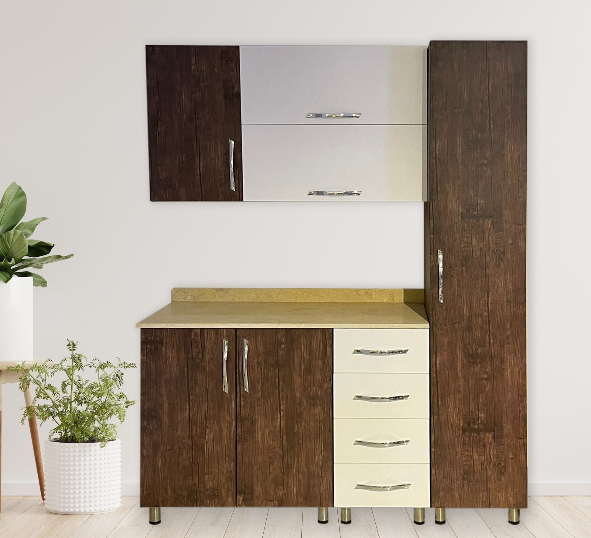 Furnish your chalet with (living corner, kitchen, master bedroom, children's bed, and wardrobe) - Vitrine Furniture - Offers