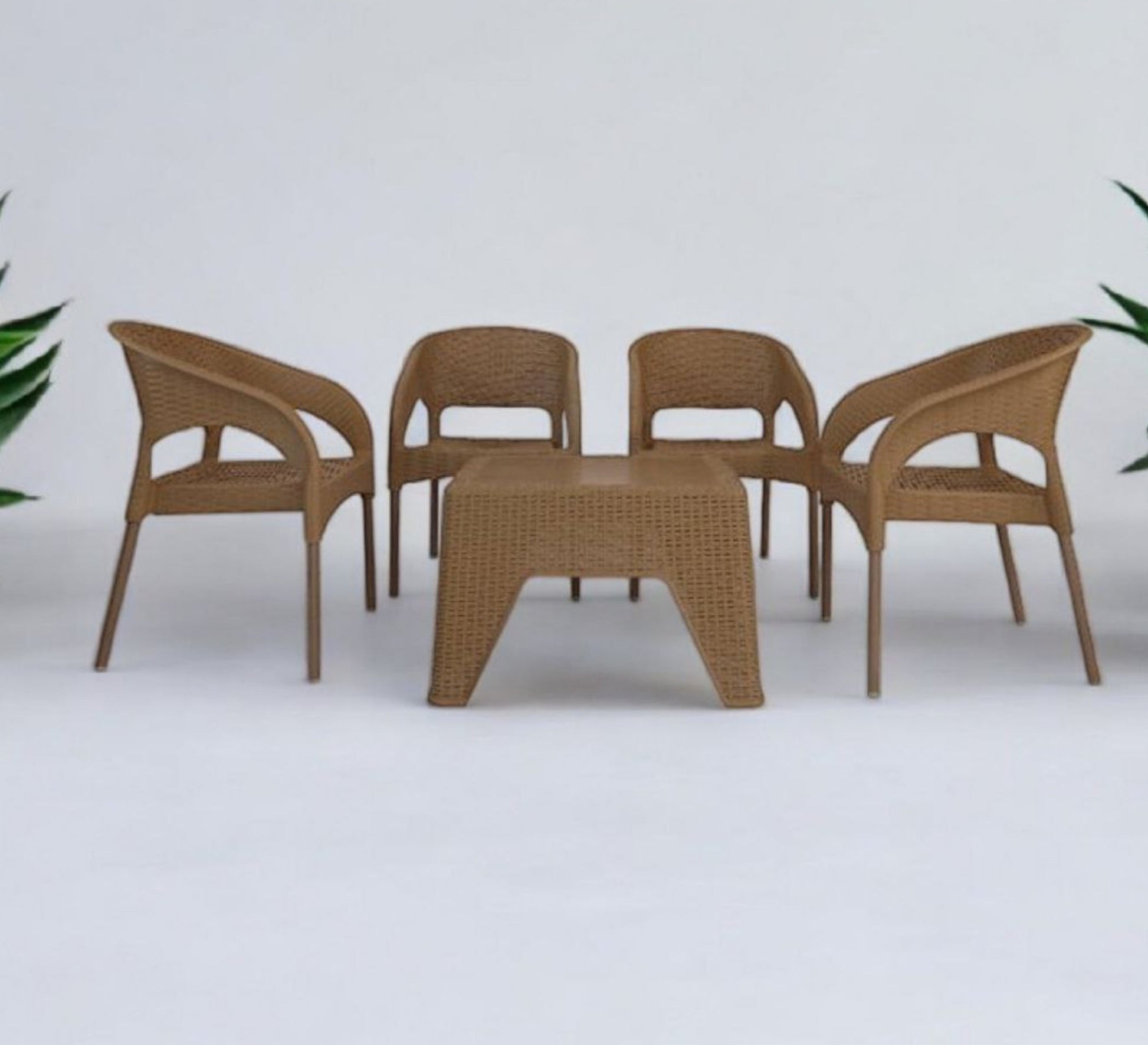 Garden seating set with four chairs and a short table - Vitrine Furniture - Outdoor Products